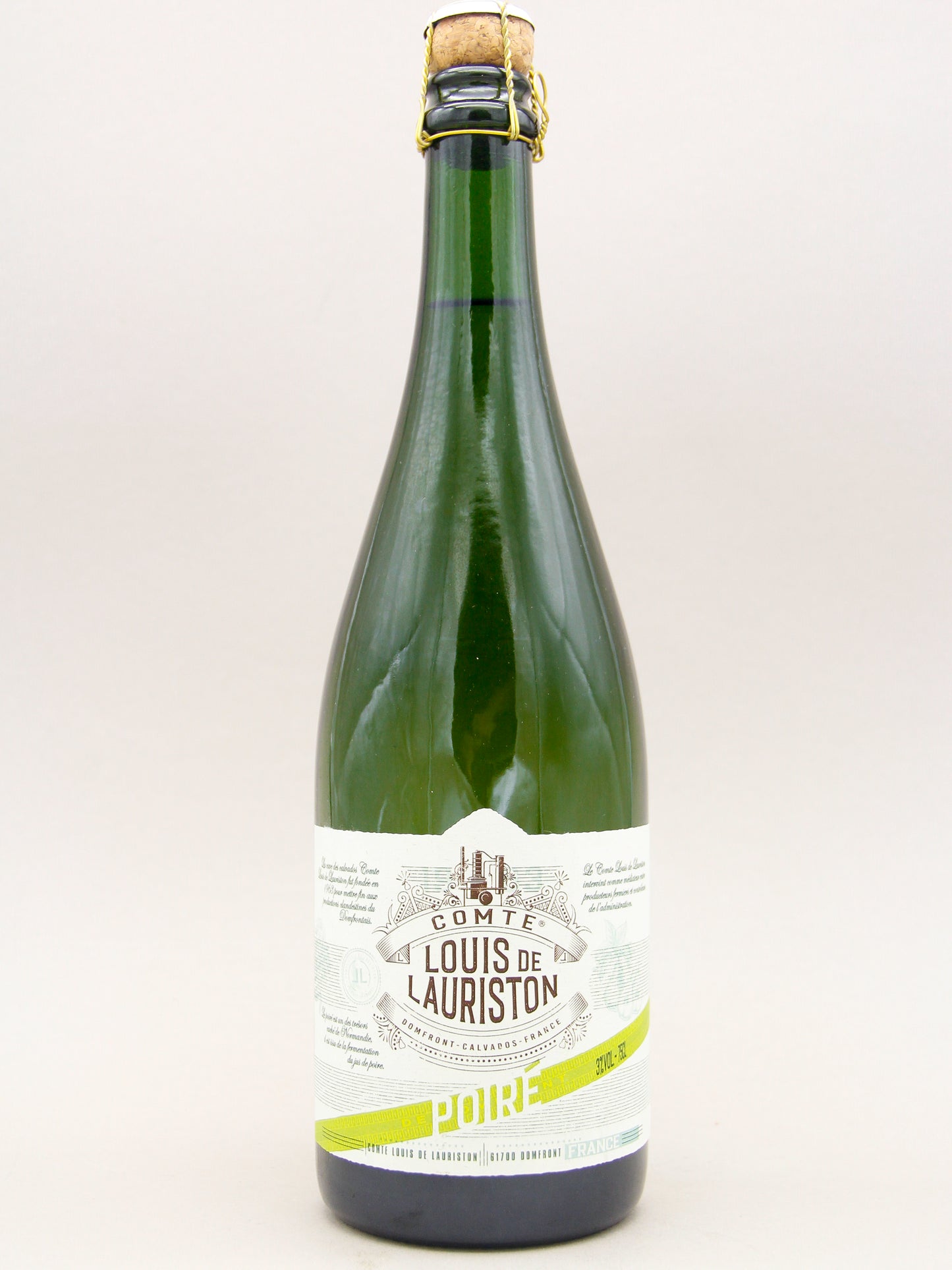 Comte Louis de Lauriston, Cidre Poire, France (3%, 75cl)