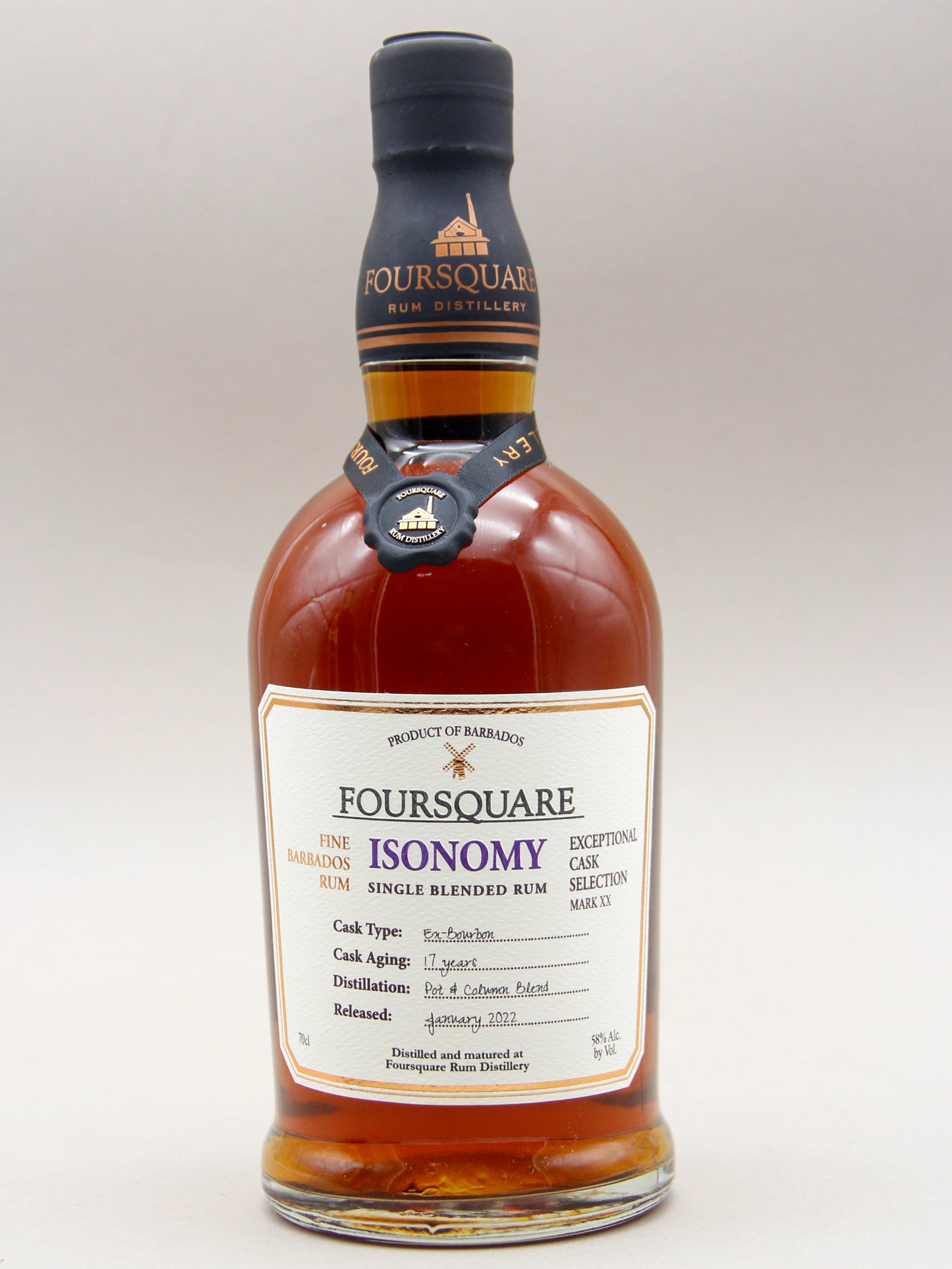 Foursquare Exceptional Cask Selection: Isonomy, Single Blended Rum, 17 Years, Barbados (58%, 70cl)