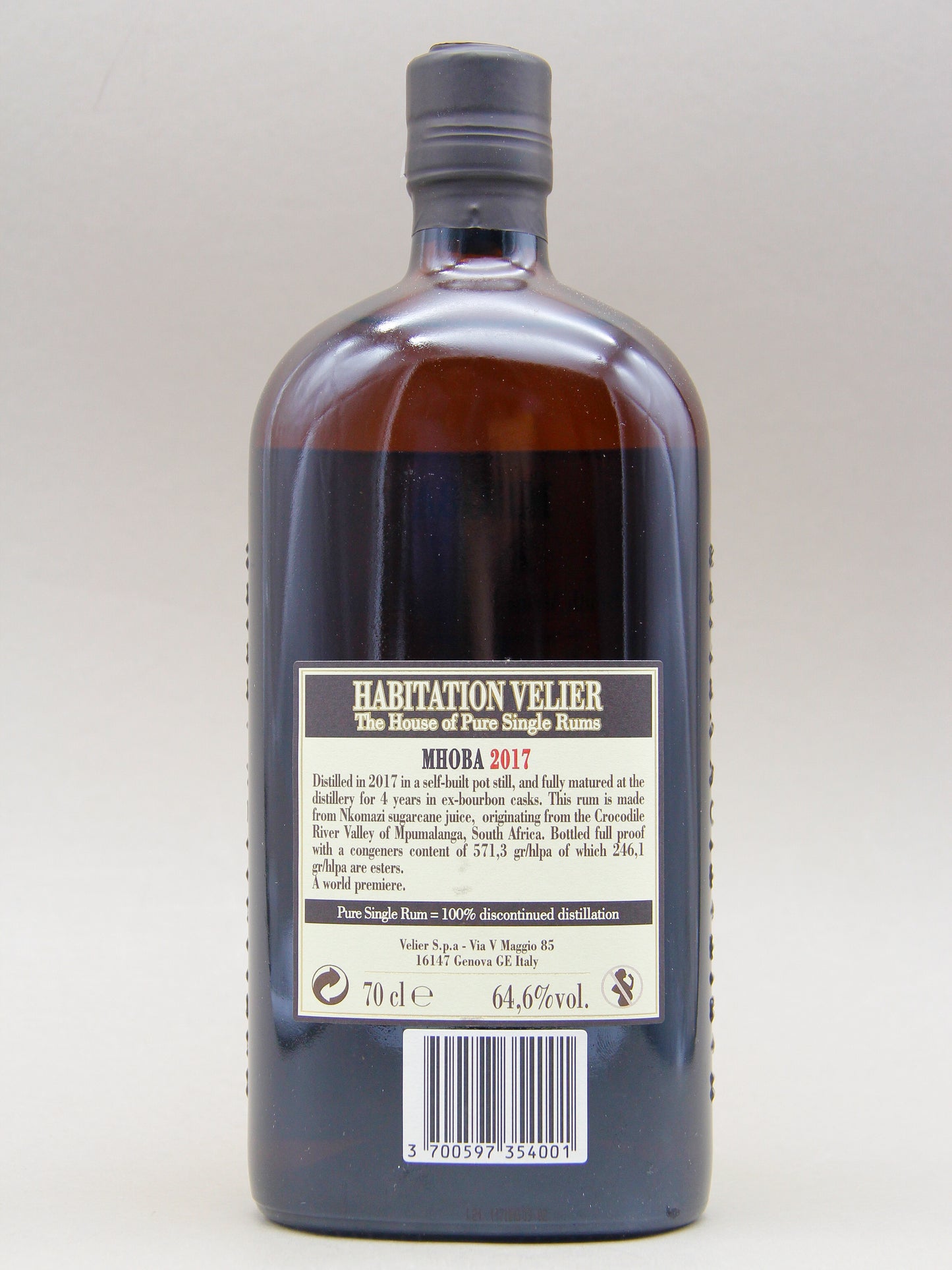 Habitation Velier, Mhoba 2017, South African Rum(64.6%, 70cl)