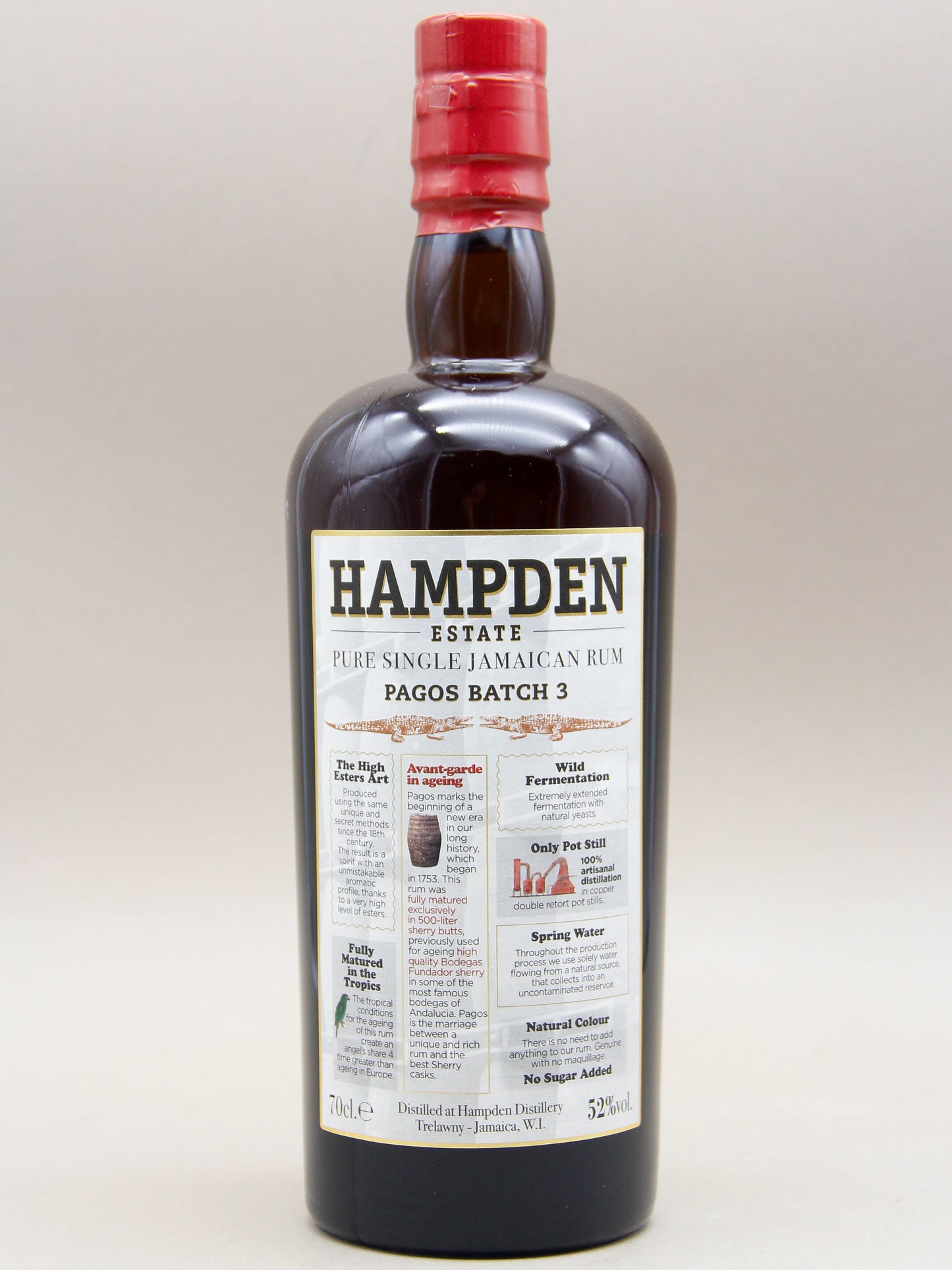 Hampden Estate, Pagos Batch#3, 100% Ex-Sherry Cask, Jamaica, (52%, 70cl)