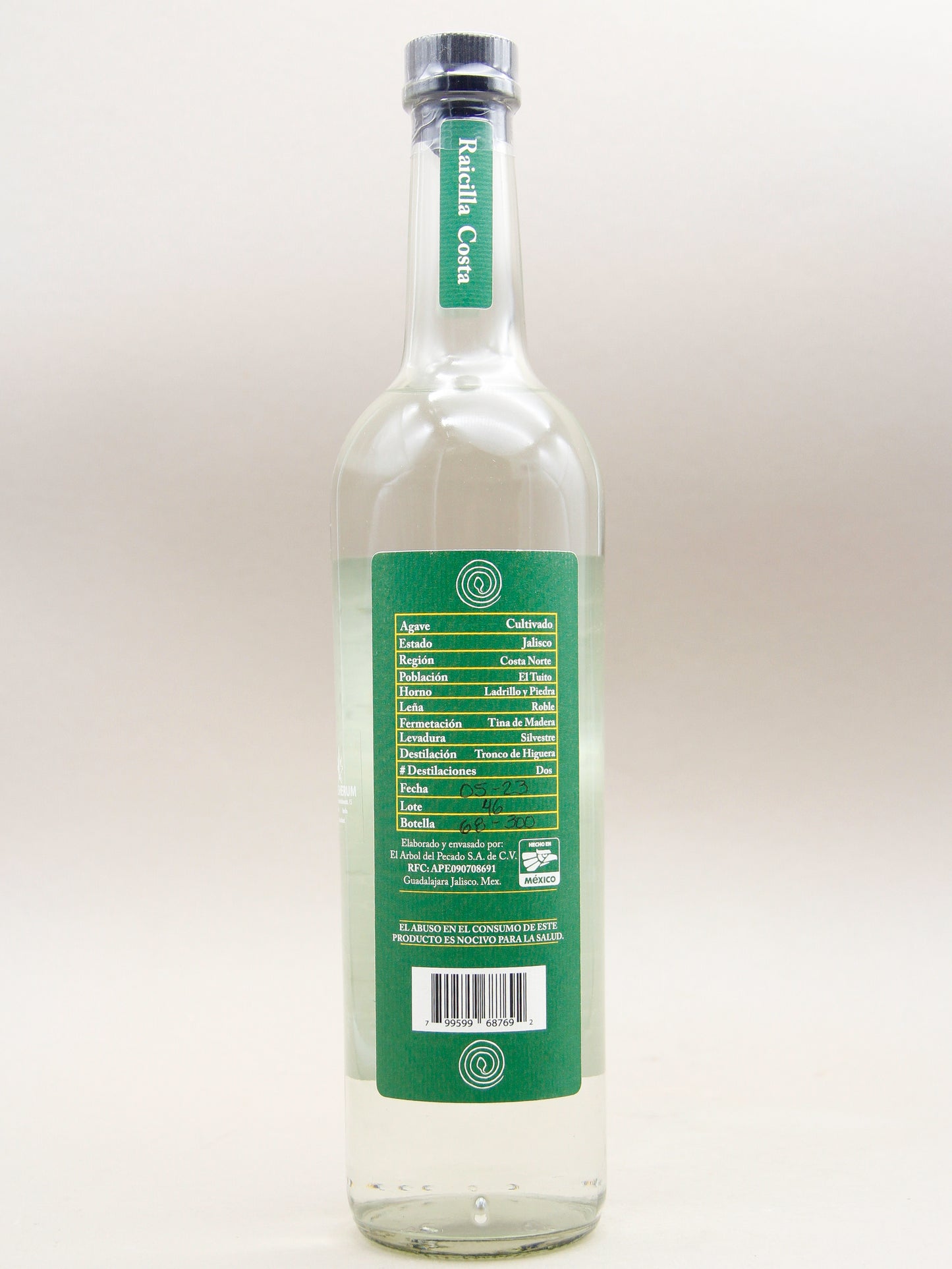 La Venenosa Raicilla Costa de Jalisco, Alberto Hernandez (70cl)