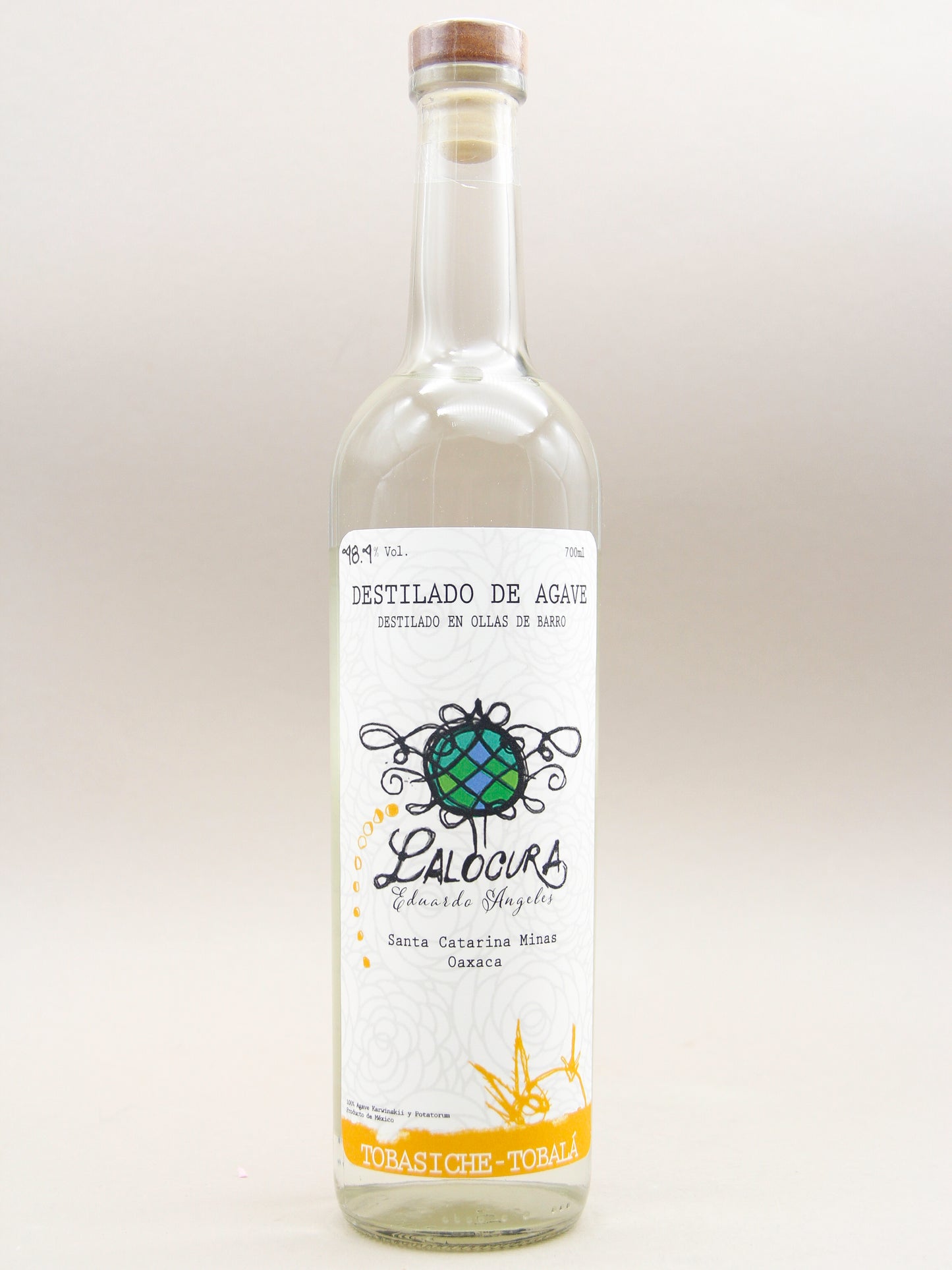 Lalocura, Destilado de agave, Mezcla, Tobalá-Tobasiche 2024 (48.4%, 70cl)