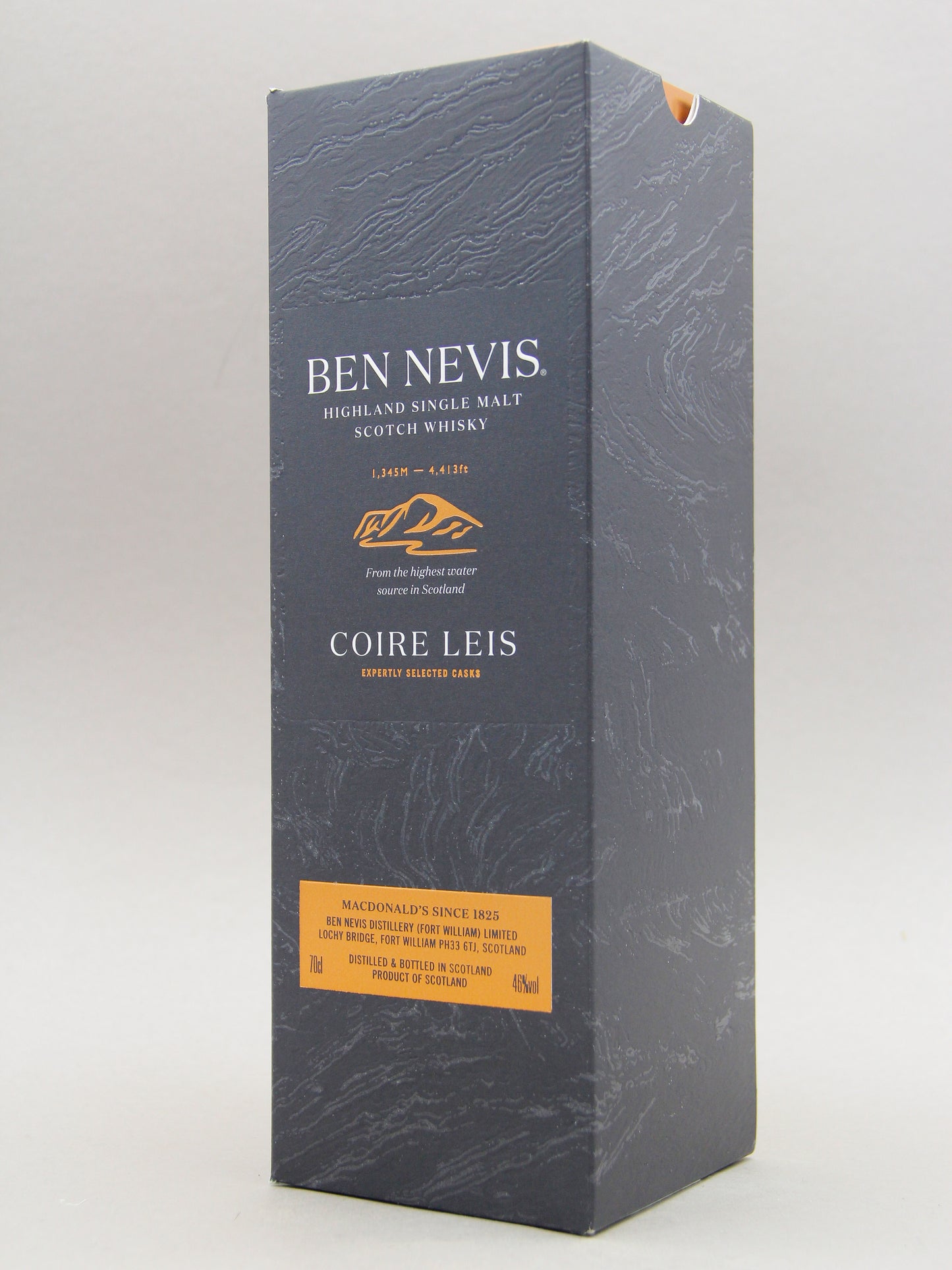 Ben Nevis, Coire Leis, Highland Single Malt Scotch Whisky (46%, 70cl)