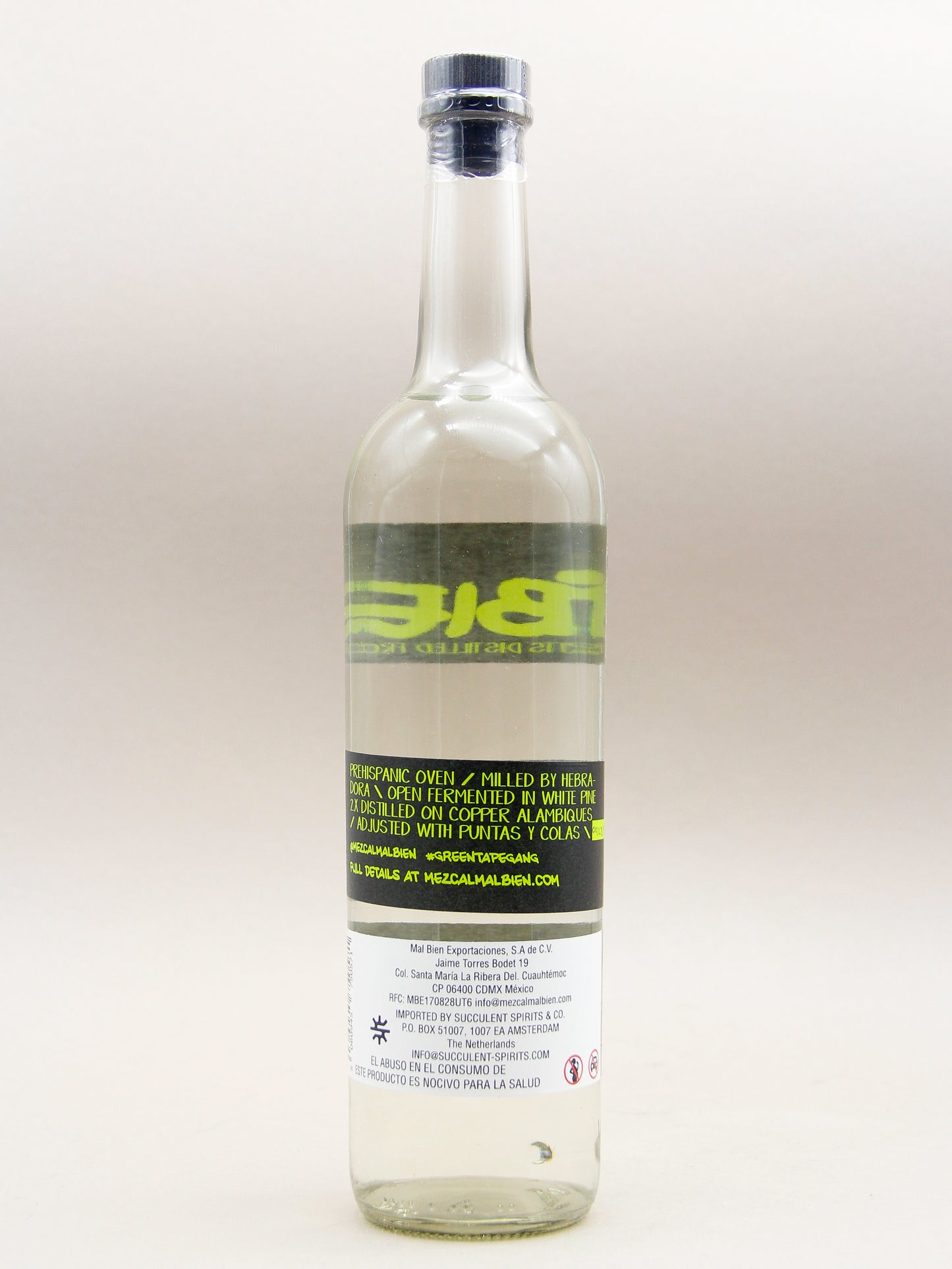 Mal Bien, 100% Agave Spirit, Black Tape, Papalote Joven (46.7%, 70cl)