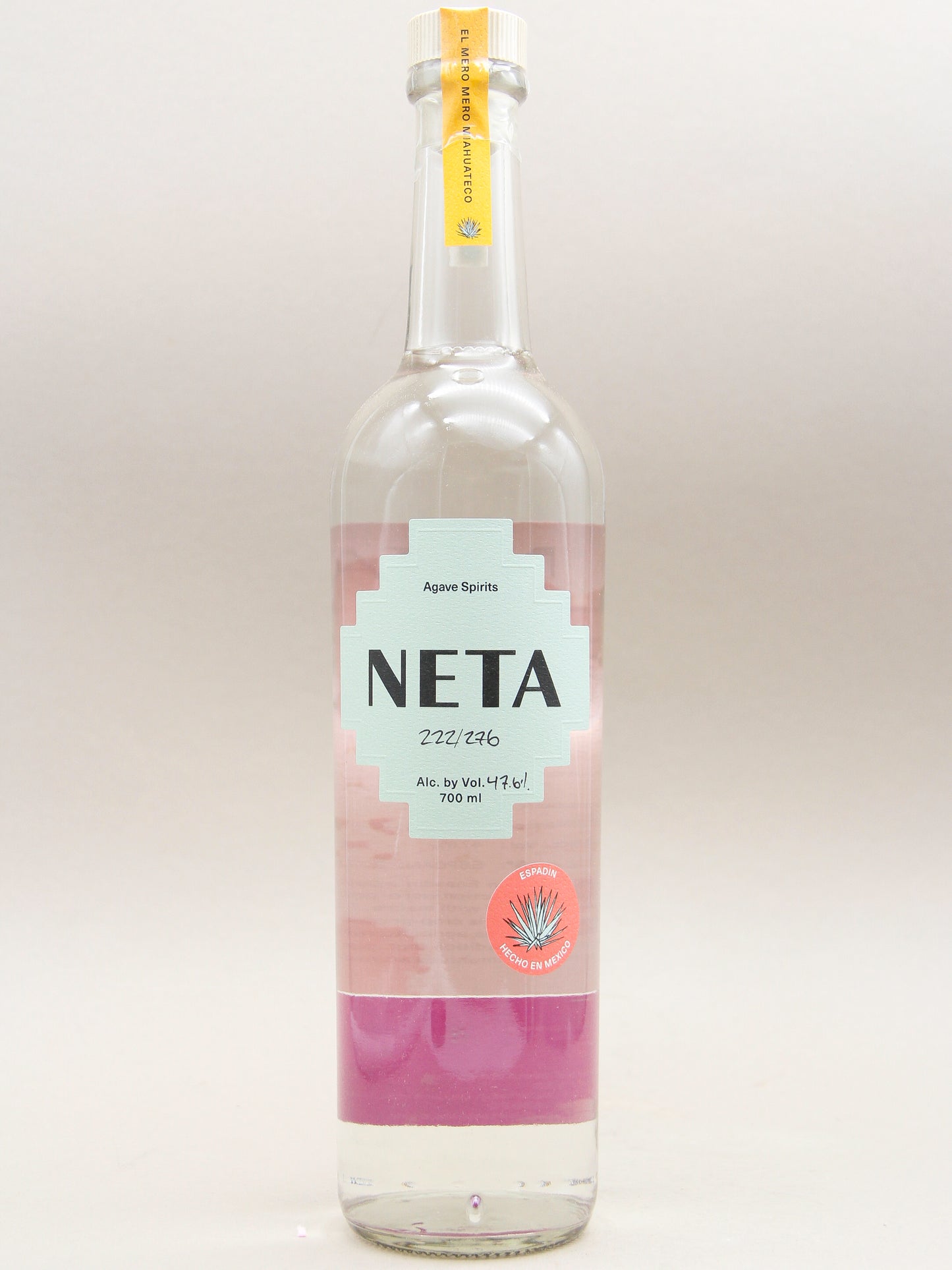 Neta, Espadin Capón, Destilado De 100% Agave, Cándido Garcia, Miahuatlán Oaxaca, February 2022 (47.6%, 70cl)