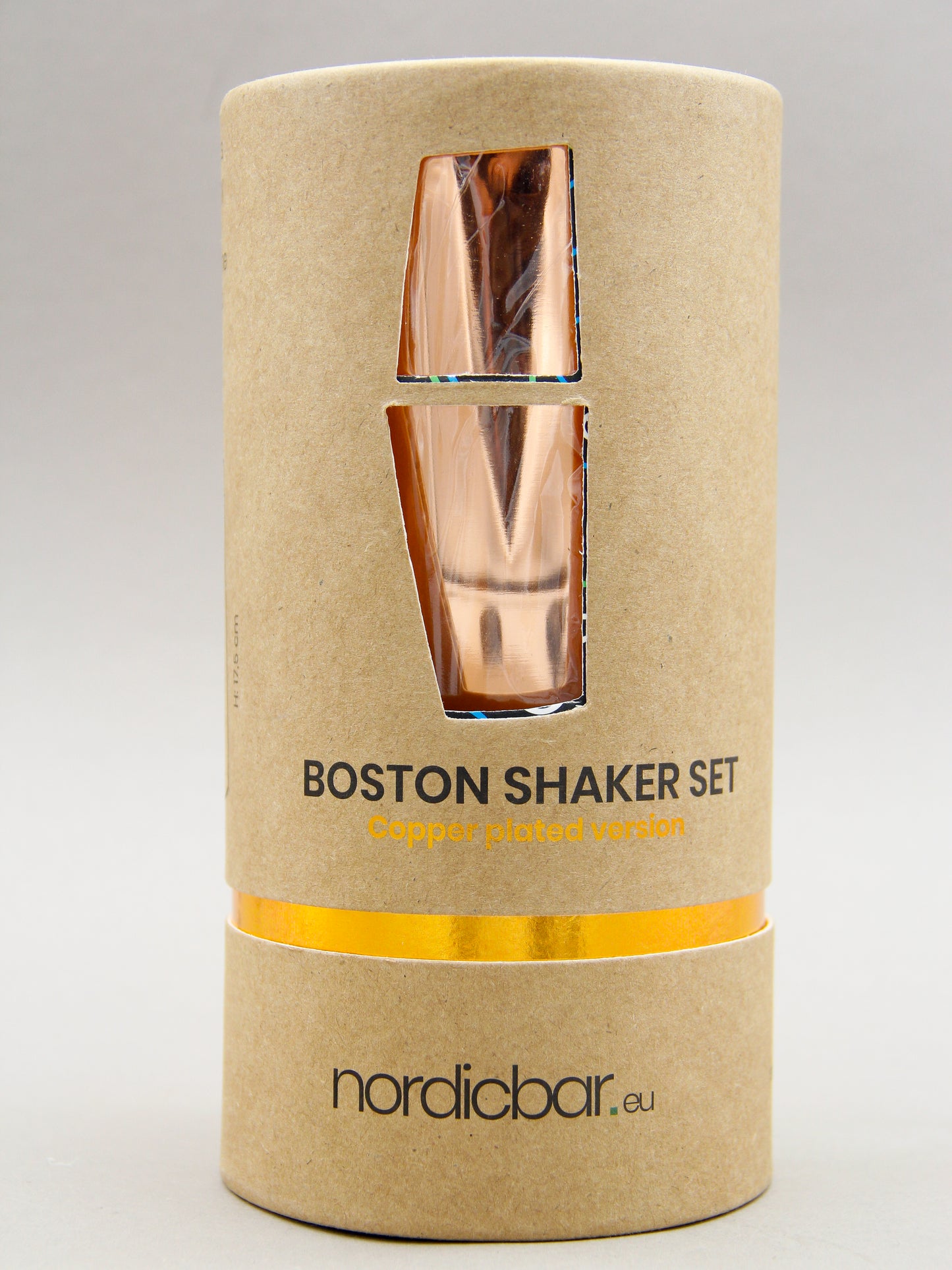Nordicbar, Boston Shaker Tin Tin Set, Copper 55cl-75cl, With Gift Box