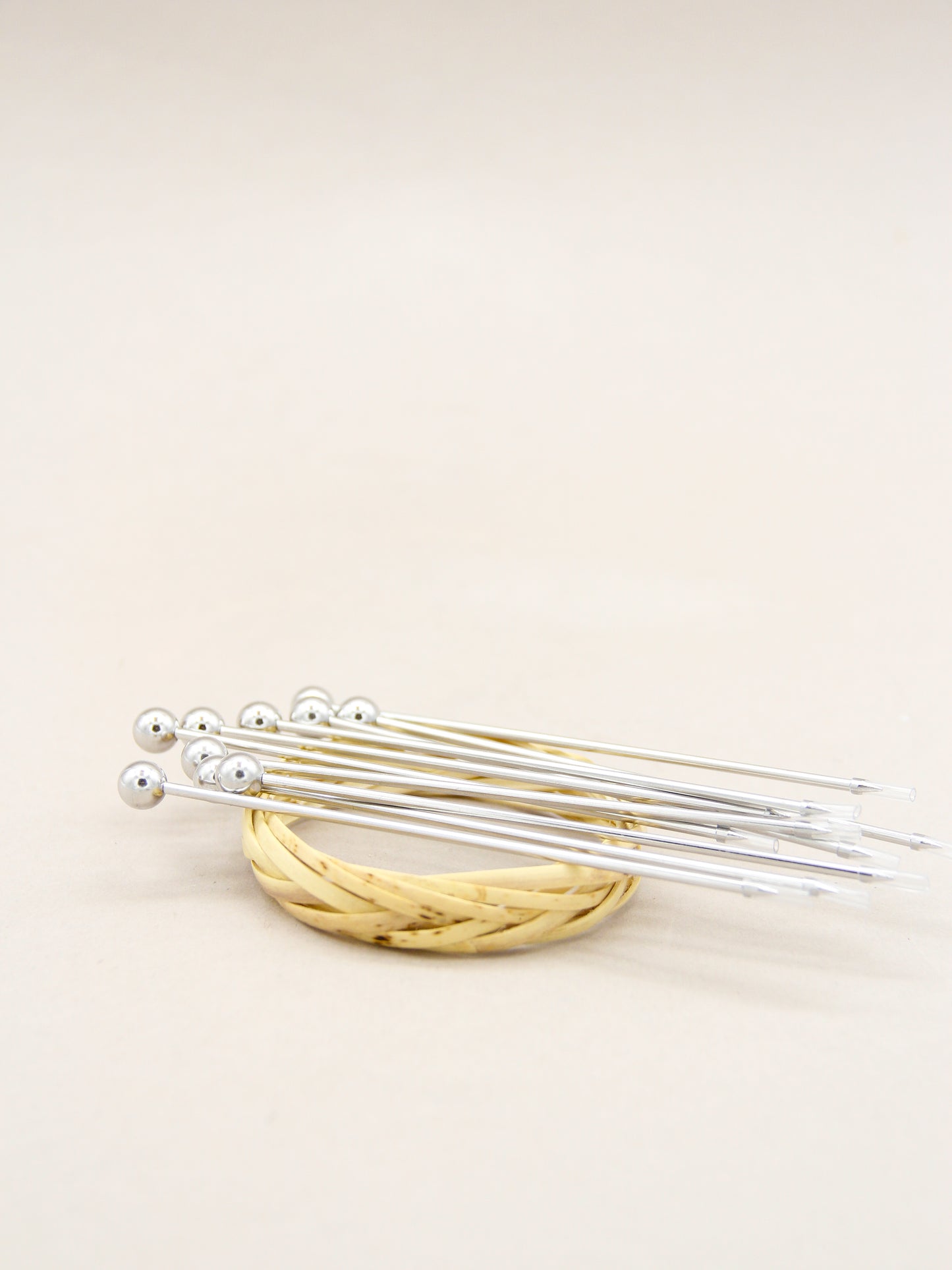 NordicBar Stainless Steel Cocktail Picks 10-pack