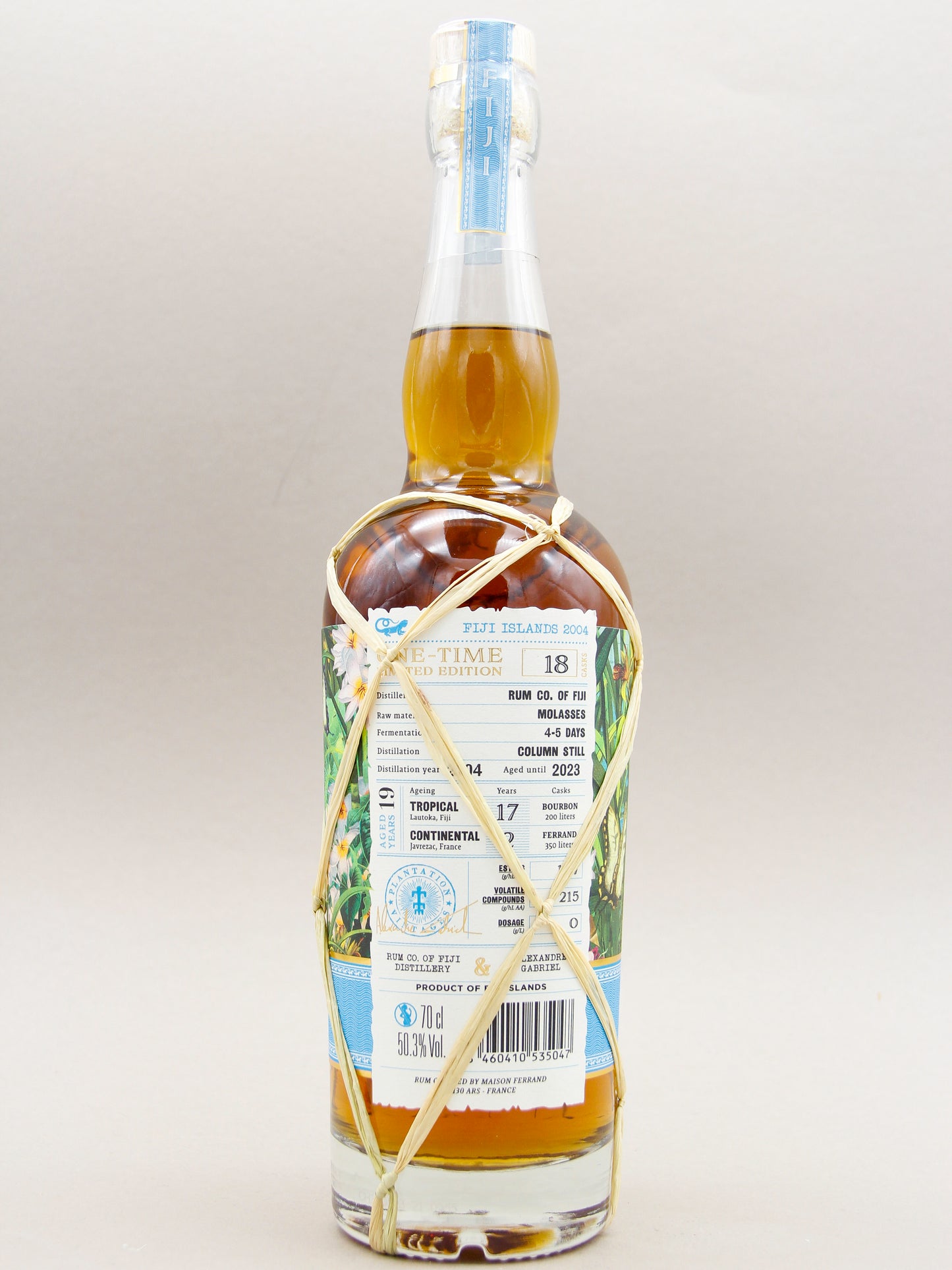 Plantation Fiji Islands Rum, Vintage Edition 2004, 19 years (50.3%, 70cl)