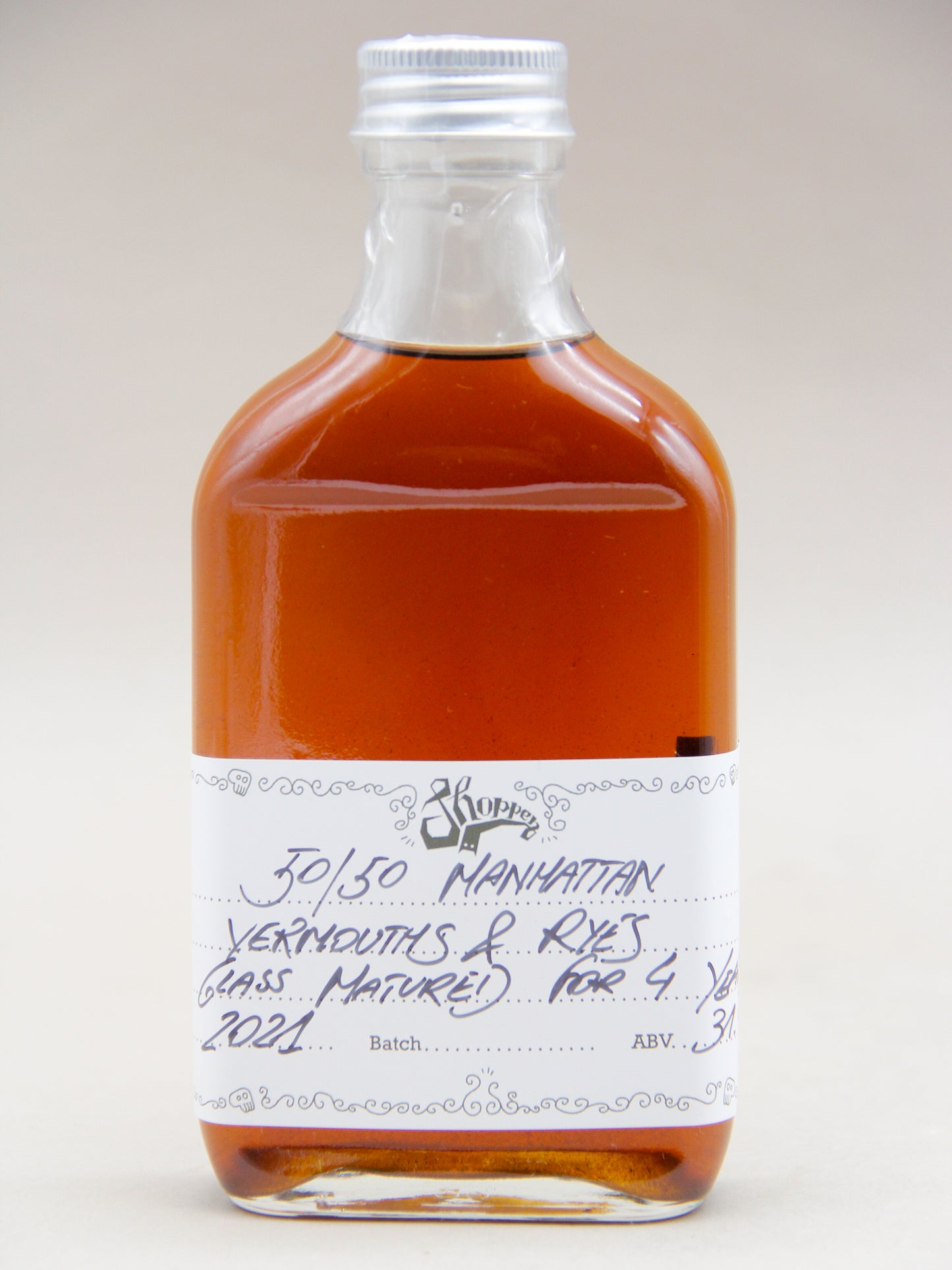 Shoppen Bottled Cocktails, 50/50 Manhattan, Glass aged 4 Years (31.4%, 20cl)