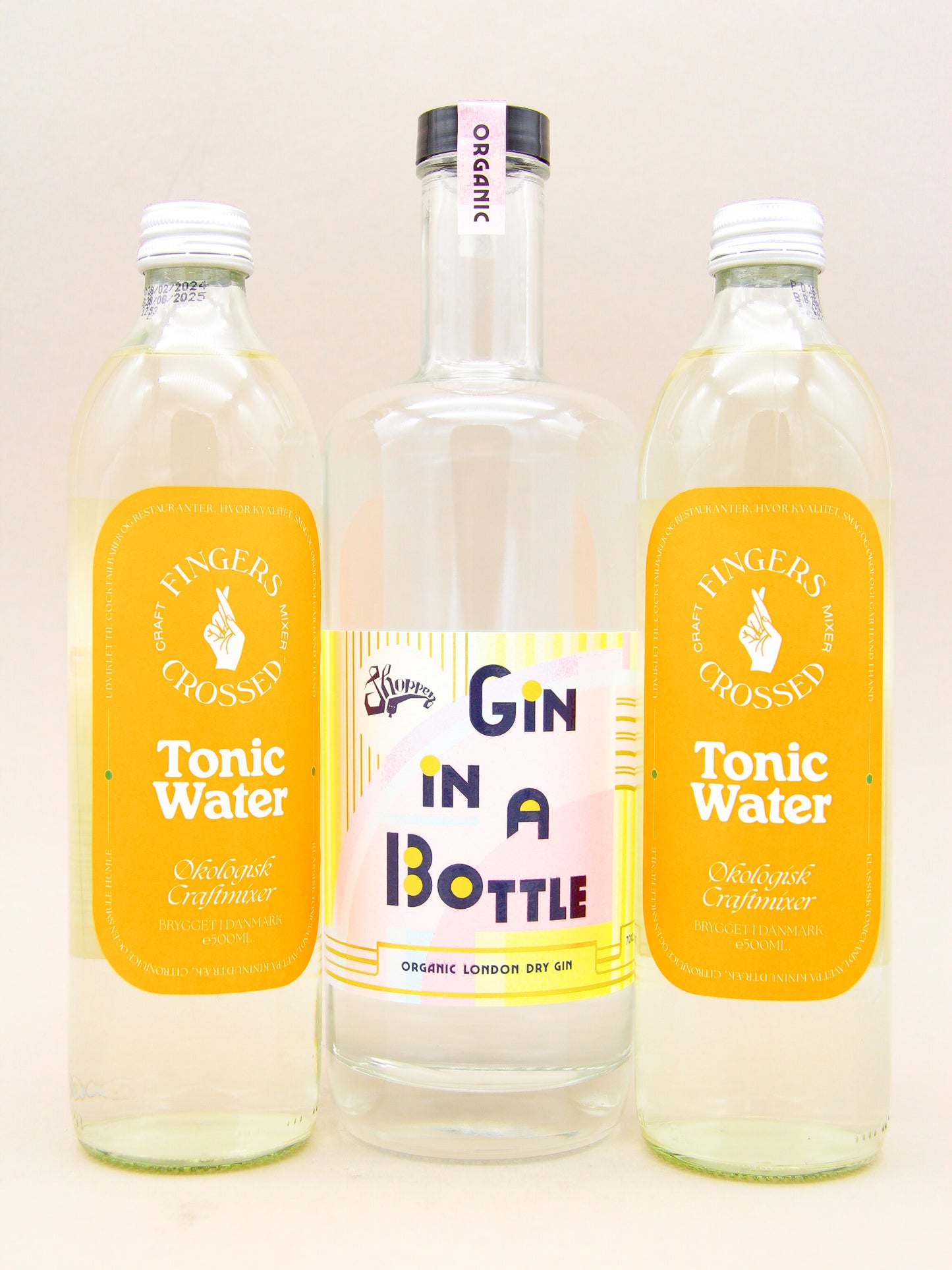 Shoppen - Gin In a Bottle + 2 Fingers Crossed, Organic Tonic (42%)