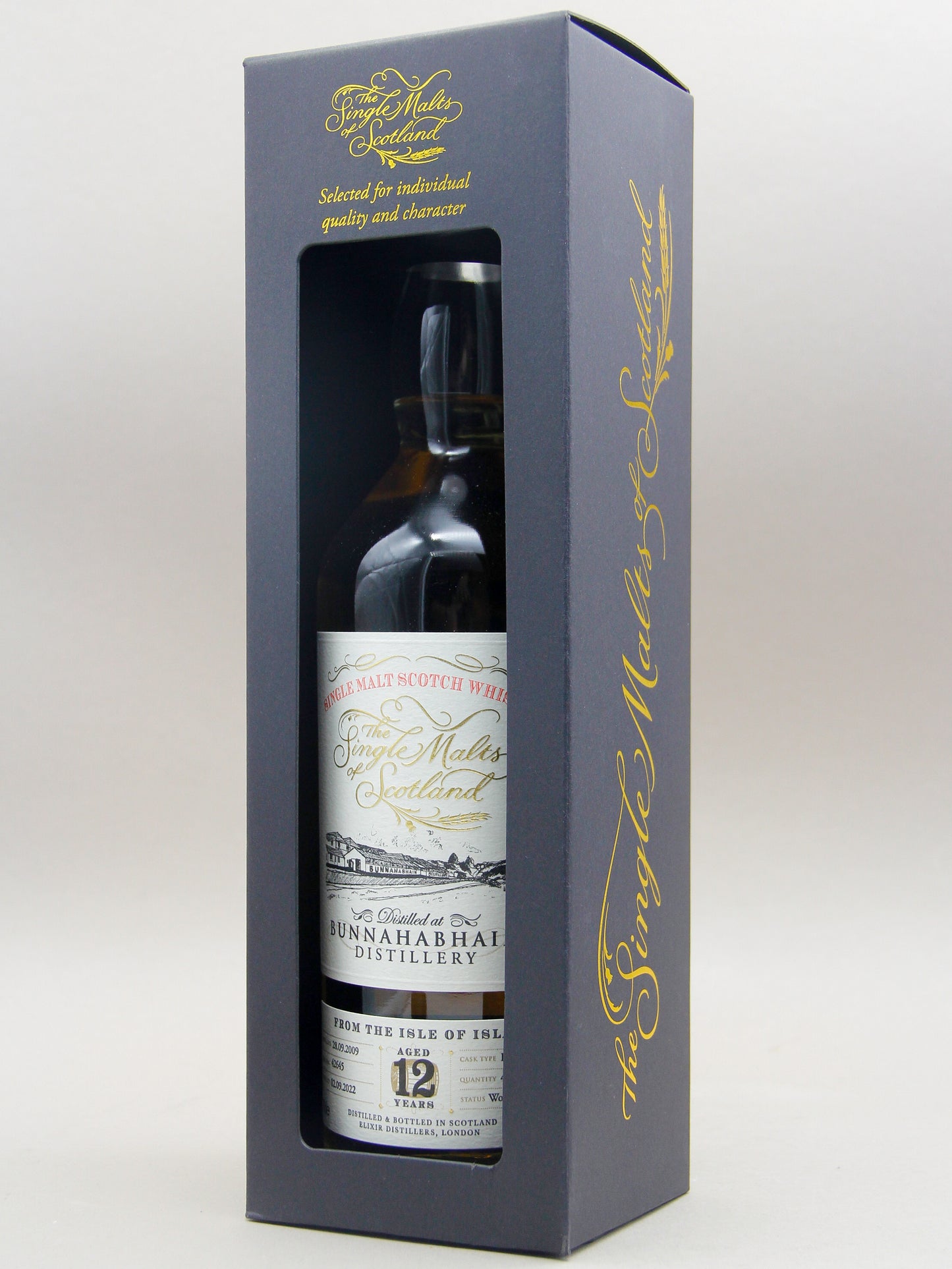Single Malts of Scotland, Bunnahabhain, 12 years, 2022, Islay Single Malt Scotch Whisky (55.3%, 70cl)