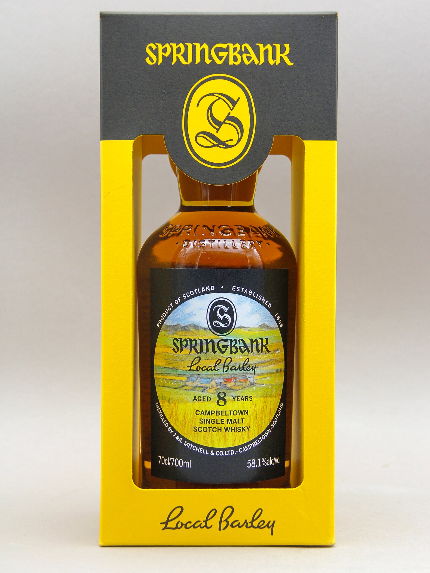 Springbank 8 Years Local Barley, February 2025, Campbeltown Single Malt, Scotch Whisky (58.1%, 70cl)