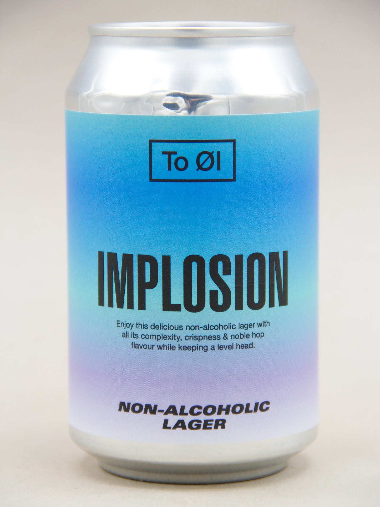 To Øl: Implosion, Lager Non-Alcoholic Beer (0.3%, 33cl CAN)