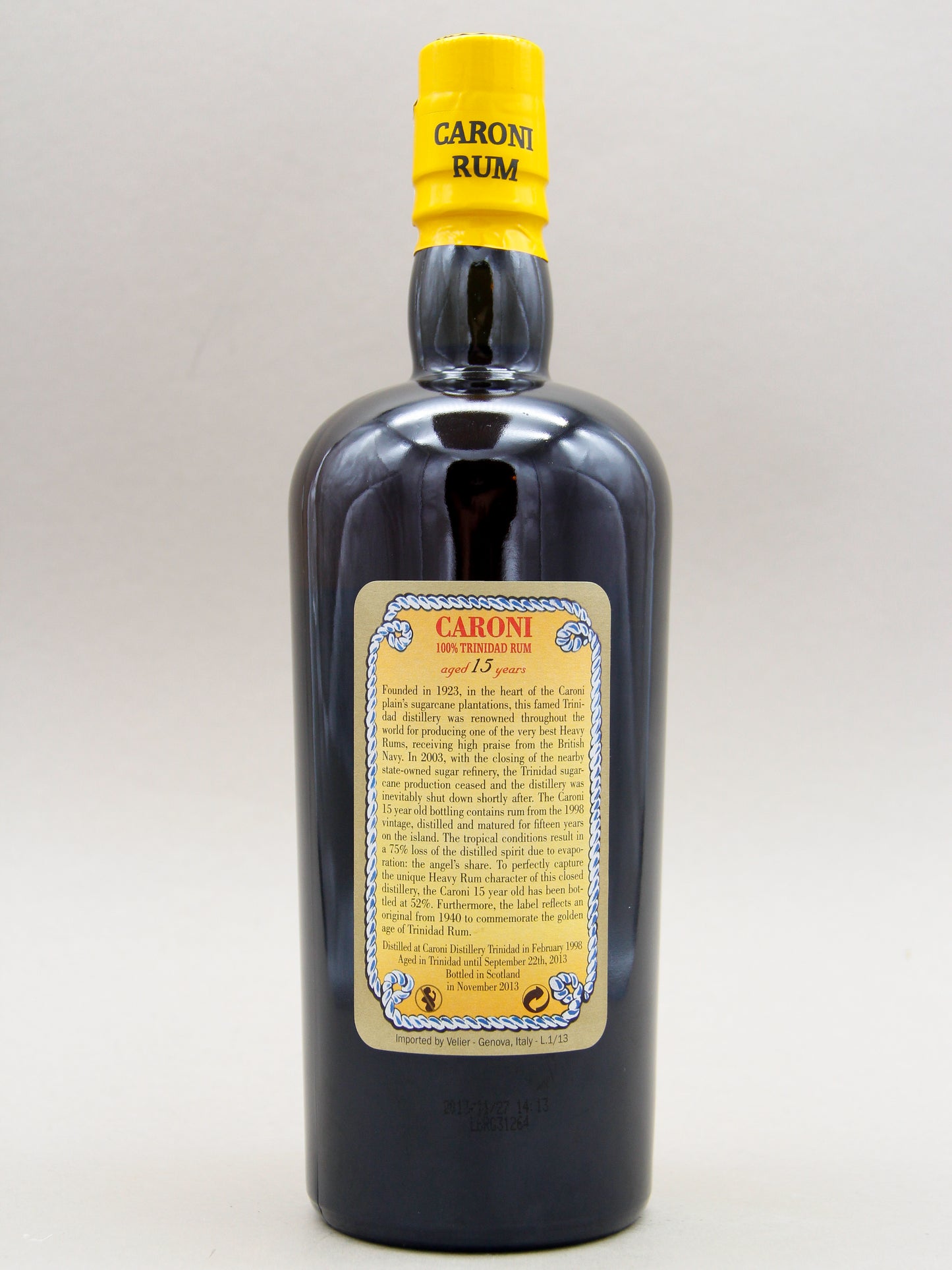 Velier Caroni 15 Years 1998, Trinidad Rum (52%, 70cl)