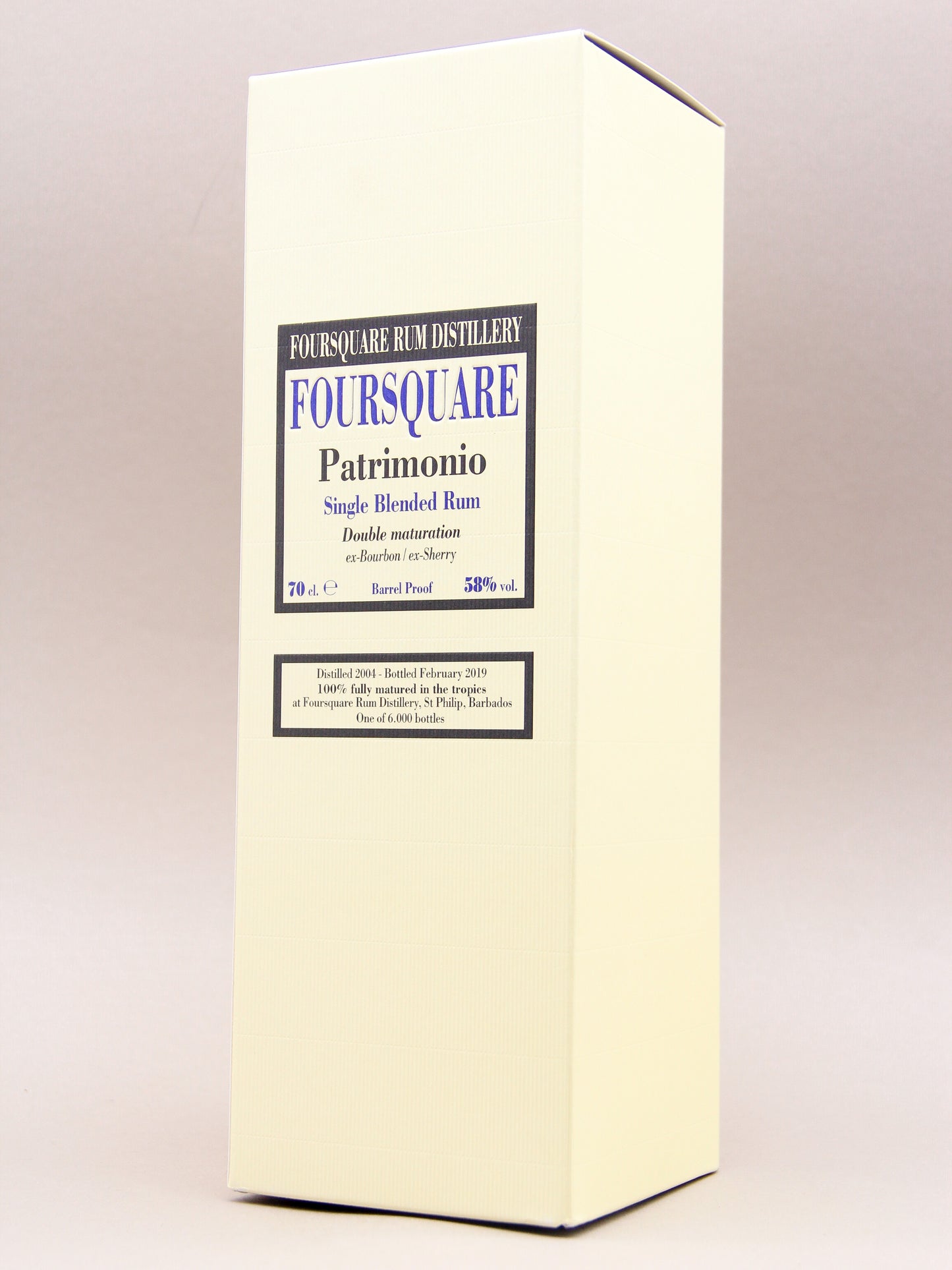 Velier, Foursquare Patrimonio, Barbados Rum (58%, 70cl)