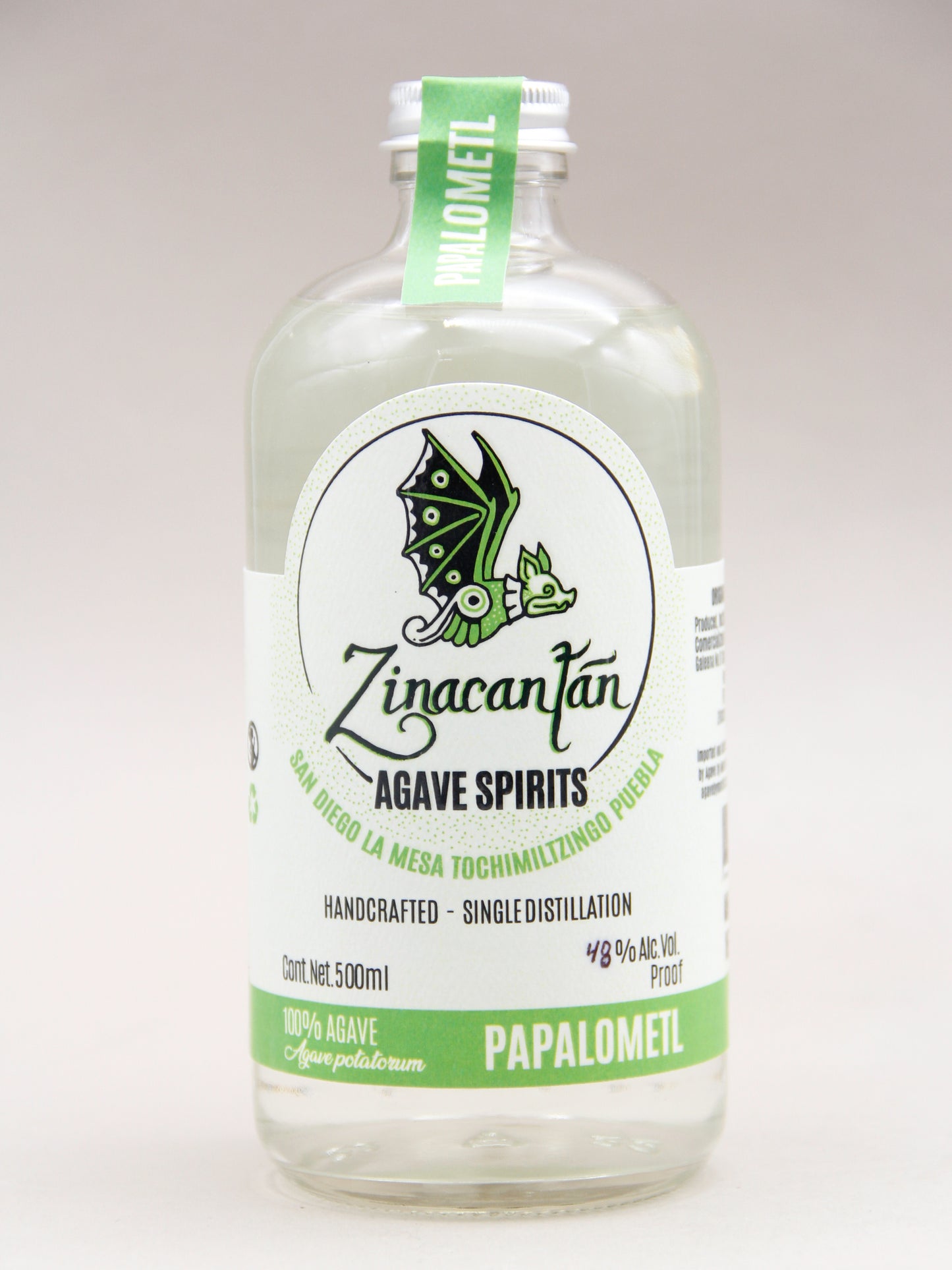 Zinacantan, Agave Spirits from 100% Agave, Papalometl 2022 (48%, 50cl)