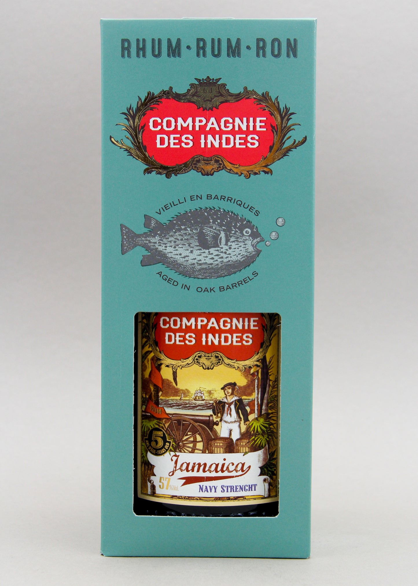 Compagnie Des Indes Jamaica 5 Years, Navy Strength Rum (57%, 70cl)