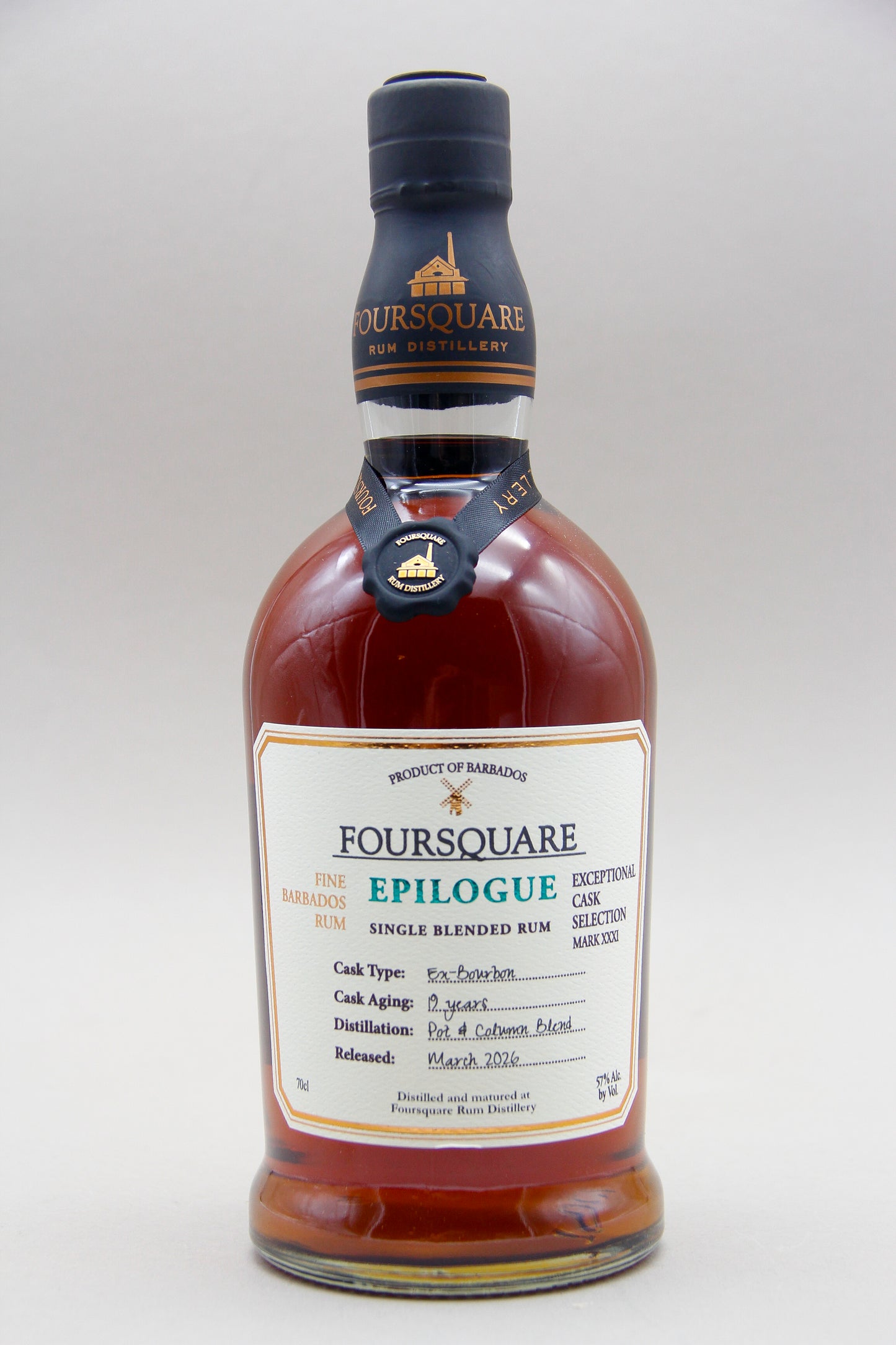 Foursquare Exceptional Cask Selection: Epilogue, Single Blended Rum, 19 Years, Barbados (57%, 70cl)
