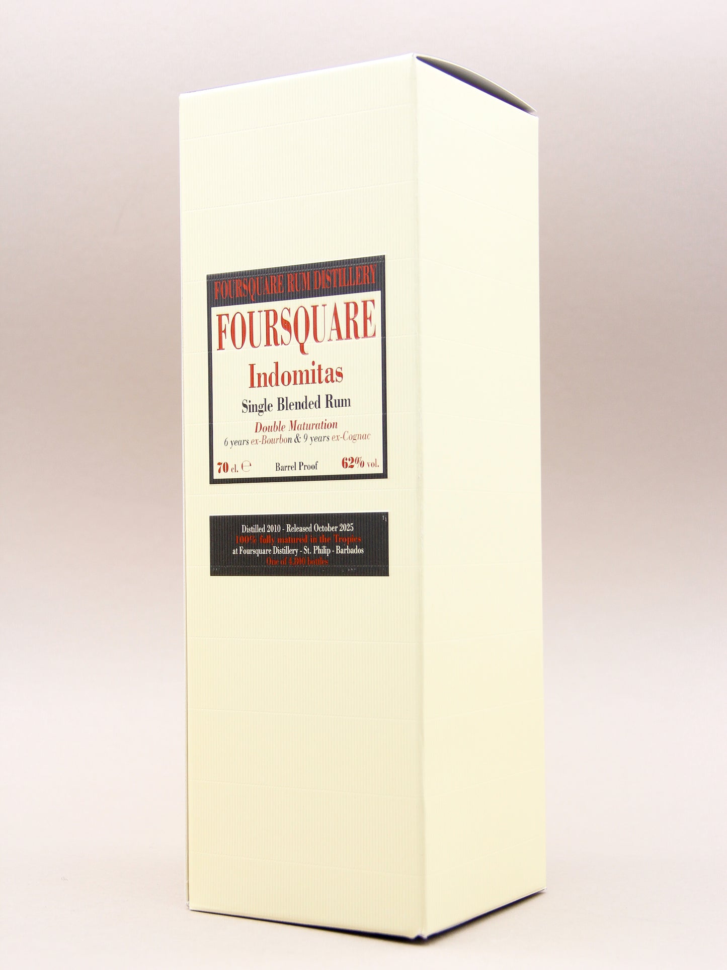 Velier Foursquare Indomitas, Single Blended Barbados Rum, Double Maturation, 15 Years (62%, 70cl)