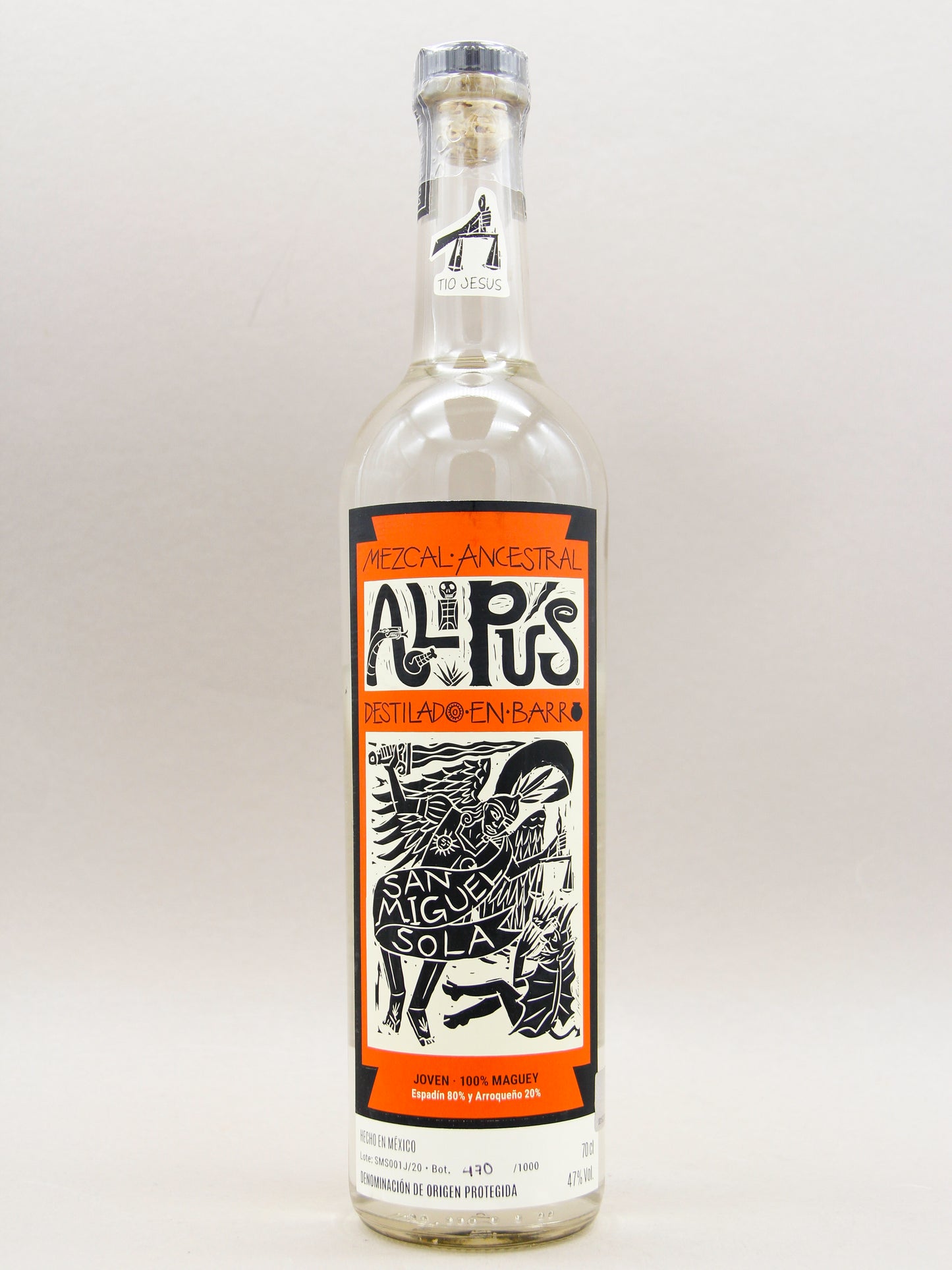 Alipus Mezcal San Miguel, Tio Jesus (47.5%, 70cl)