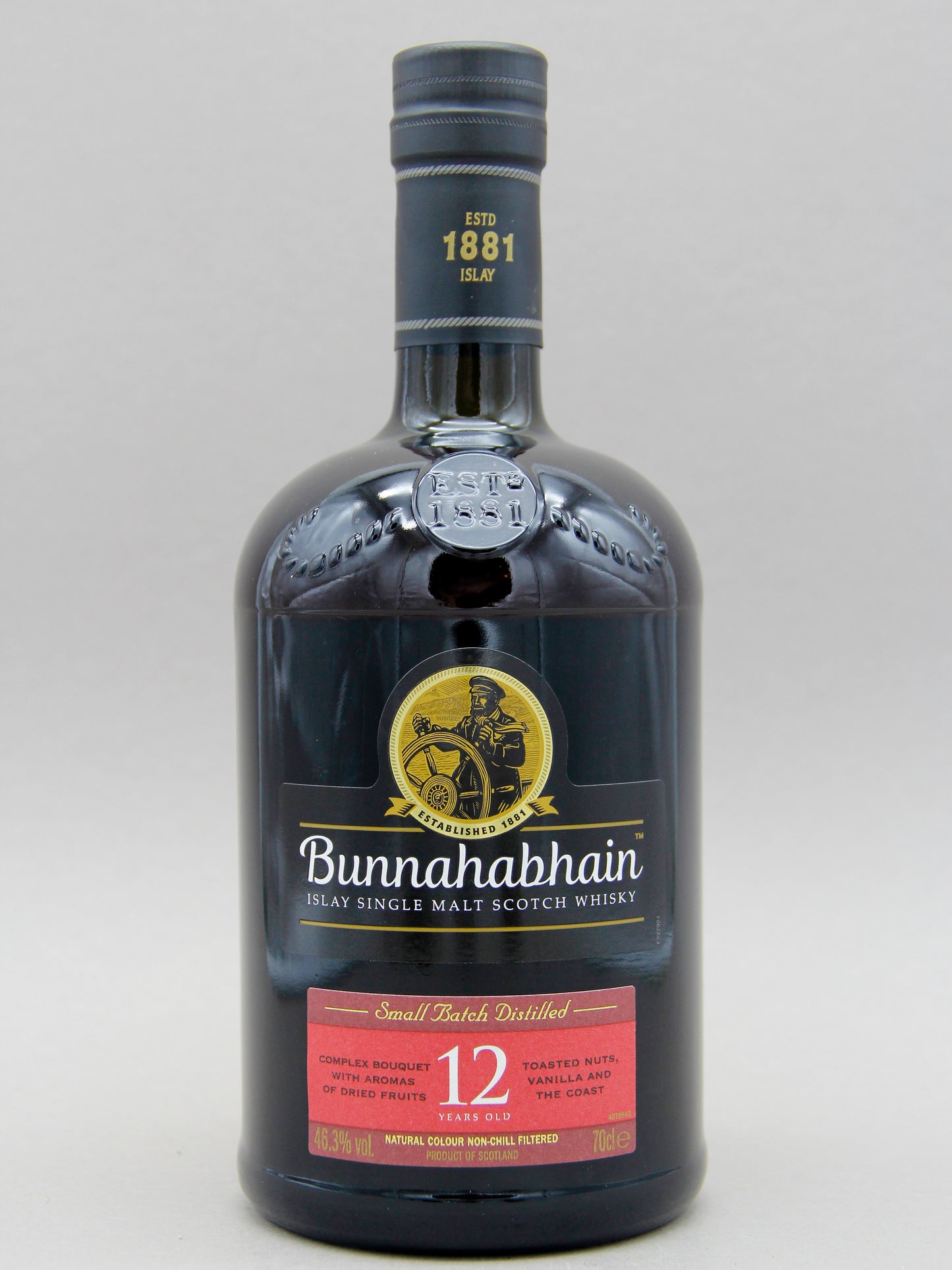 Bunnahabhain, 12 Years Old, Islay Single Malt Scotch Whisky (46.3%, 70cl)