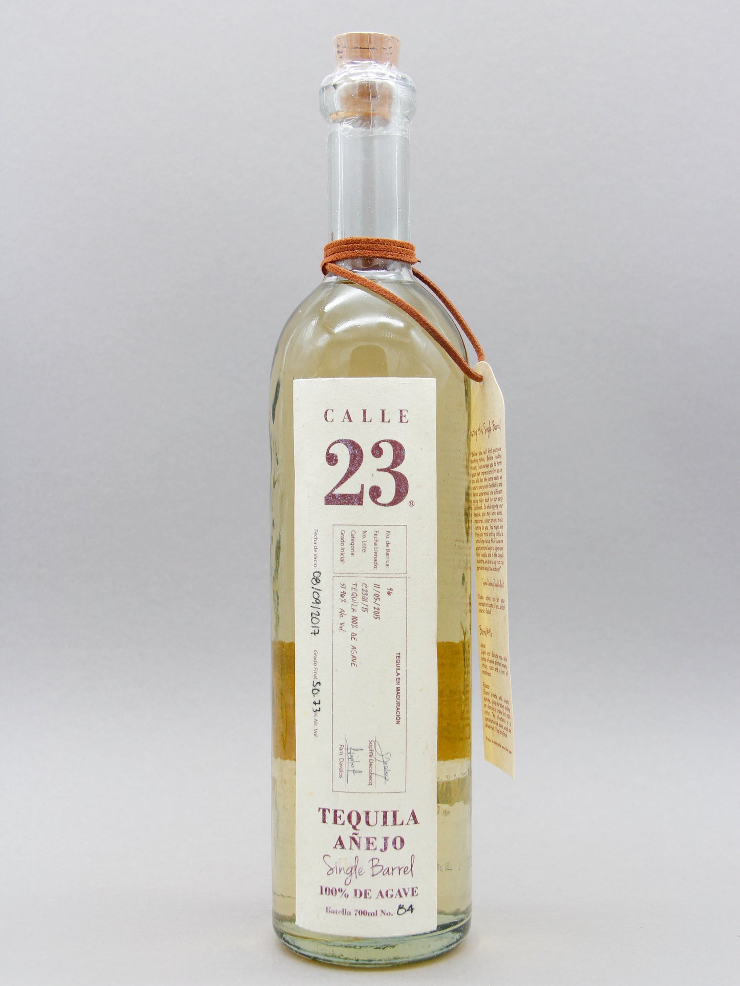 Calle 23 Single Barrel Tequila Anejo, Lote 46 (50.73%, 70cl)
