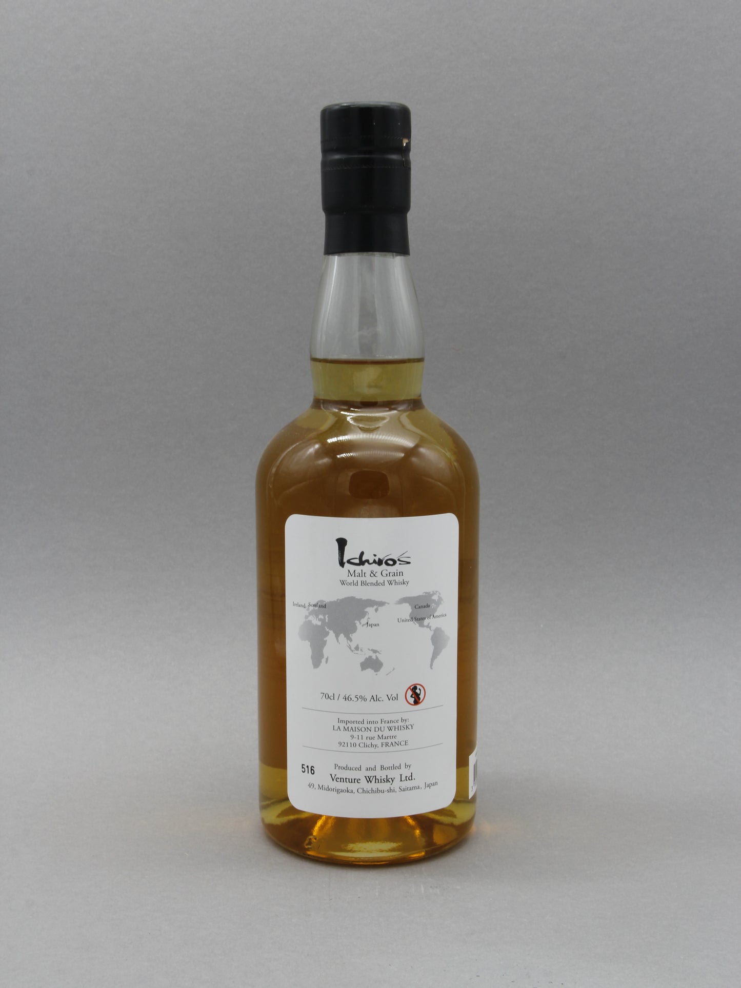 Chichibu, Ichiro's Malt & Grain 516, World Blended Whisky, Japan (46.5%, 70cl)