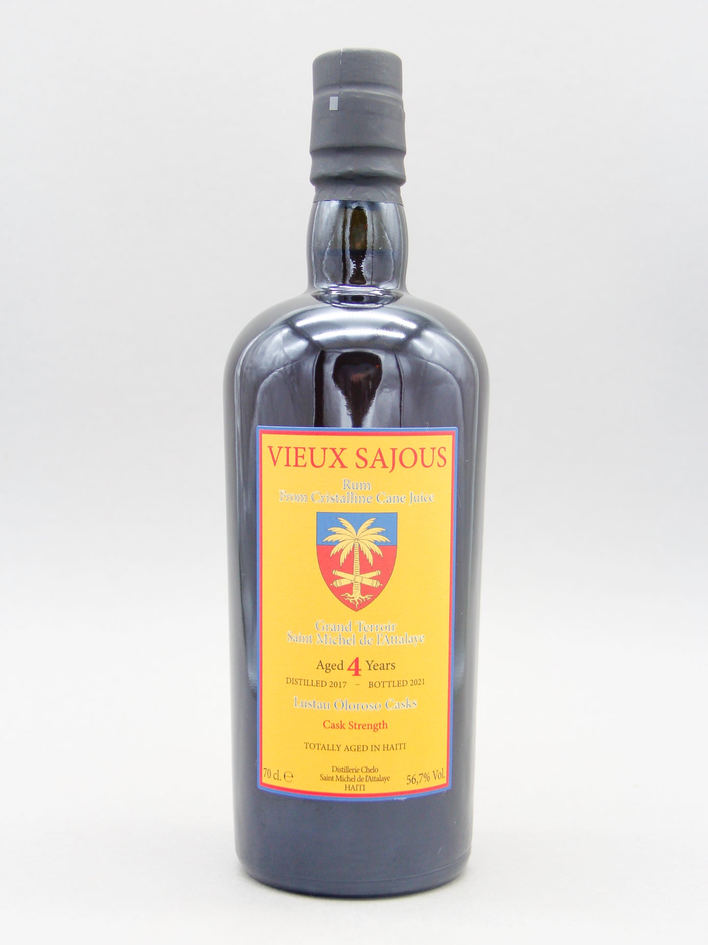 Clairin Vieux Sajous, Oloroso Sherry Cask, 4 Years, 2017 - 2021, Haiti (56.7%, 70cl)