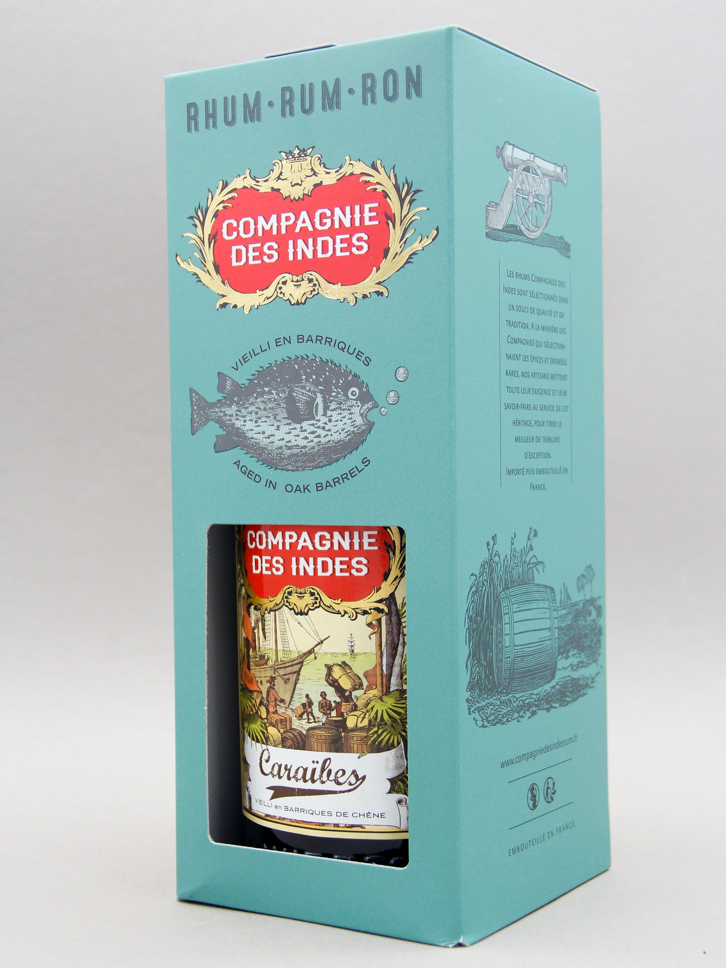 Compagnie Des Indes Caraibes Rum, Trinidad, Barbados, Guyana (40%, 70cl)