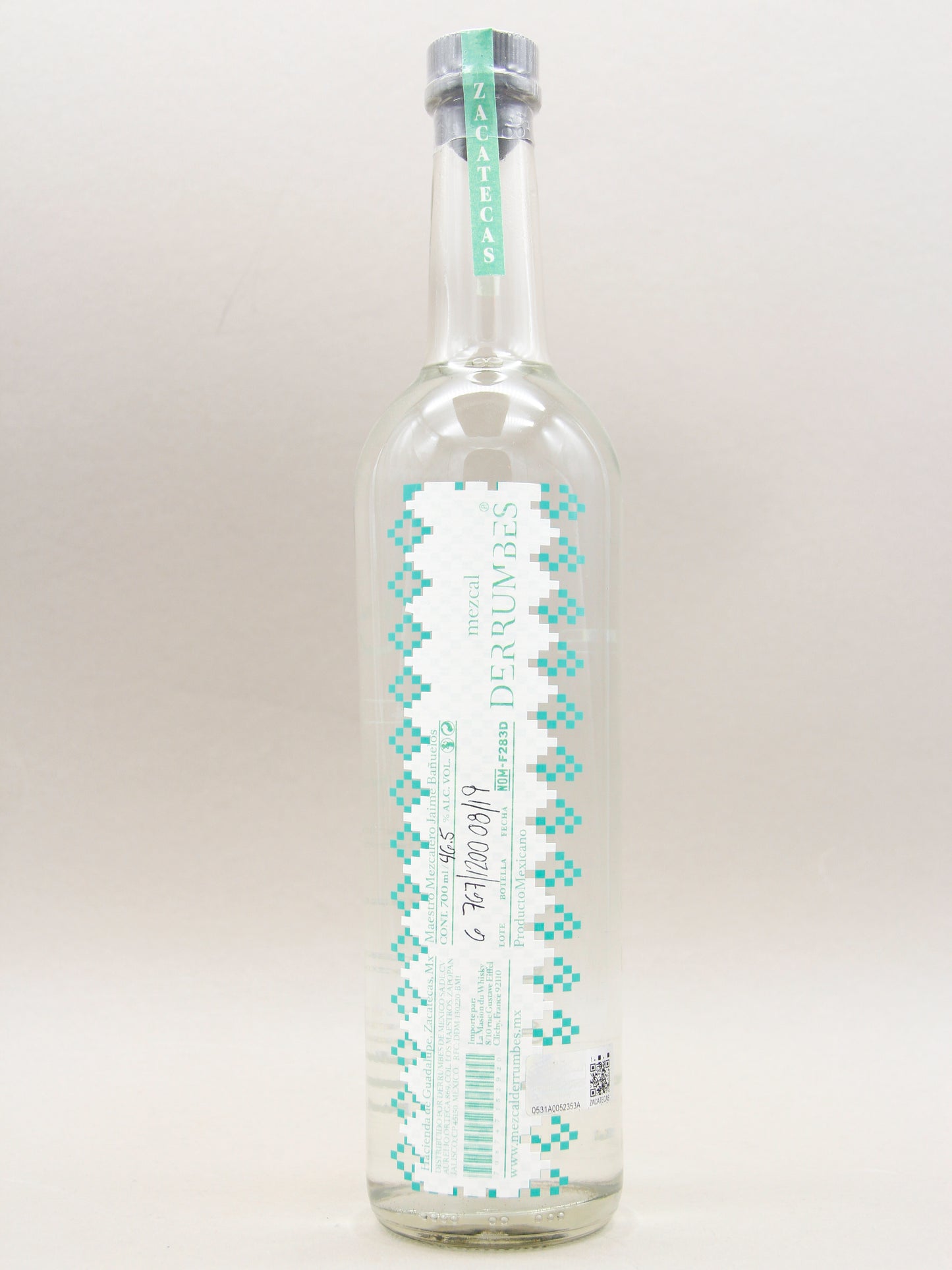 Derrumbes Mezcal, Hacienda de Guadalupe, Azul Tequilana, Zacatecas (70cl)
