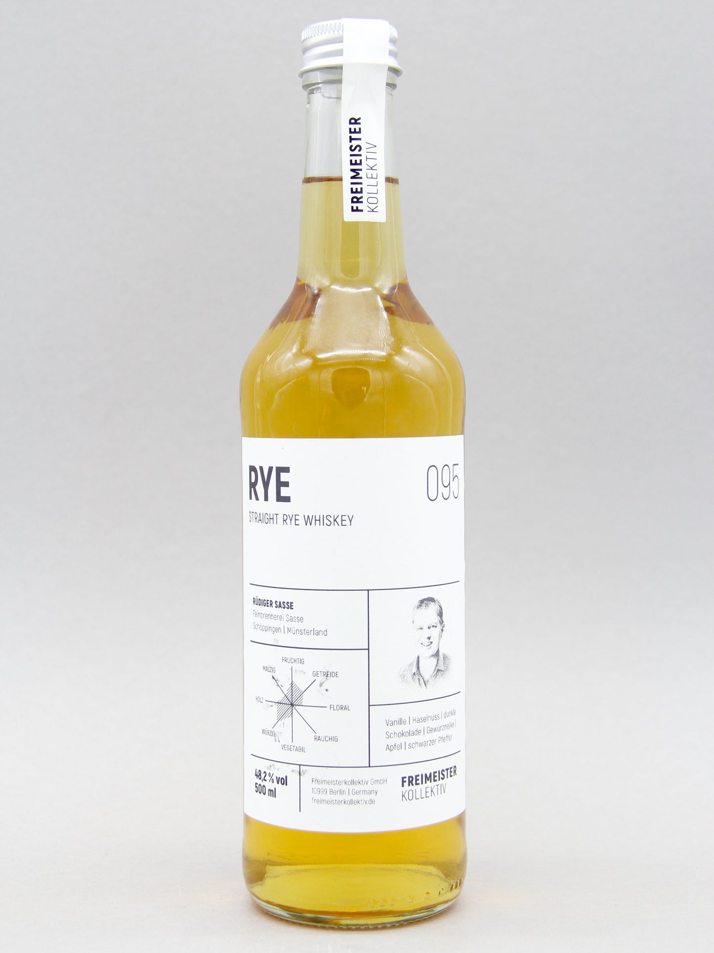 Freimeister Kollektiv, Straight Rye Whiskey 095, Rüdiger Sasse, Münsterland, Germany, (48.2%, 50cl)