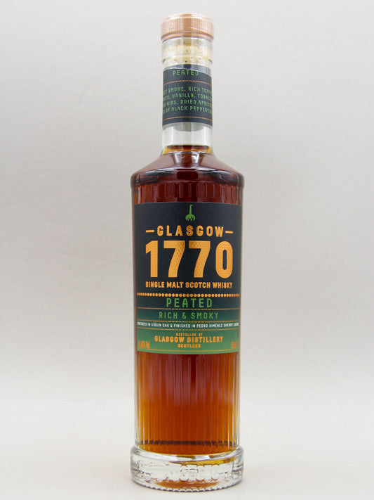 Glasgow Distillery, 1770 Peated , Rich & Smoky, Single Malt Whisky, Scotland (46%, 50cl)
