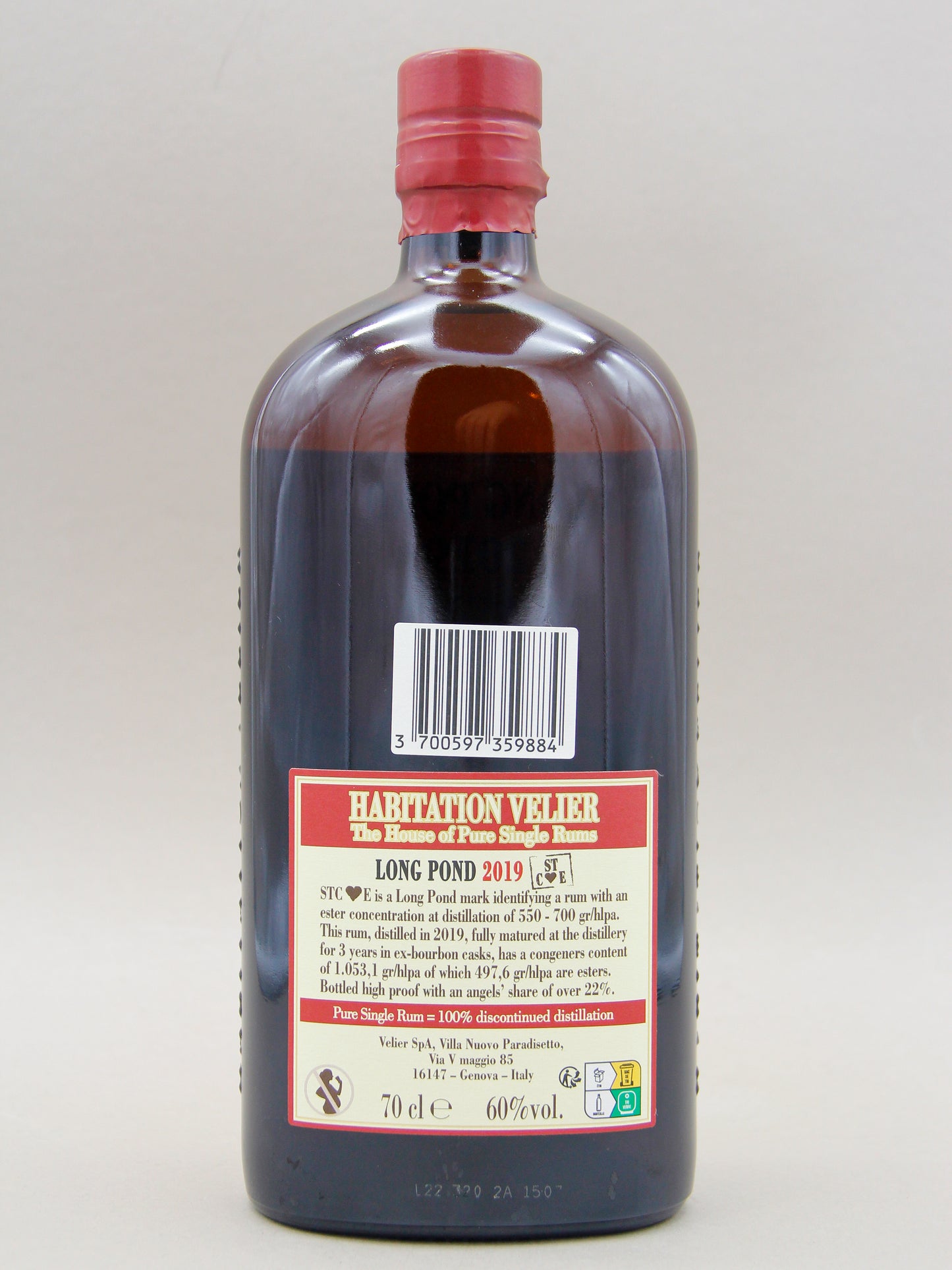 Habitation Velier, Long Pond 2019, ST C♥E, Jamaica Pure Single Rum, Aged 3 years (60%, 70cl)