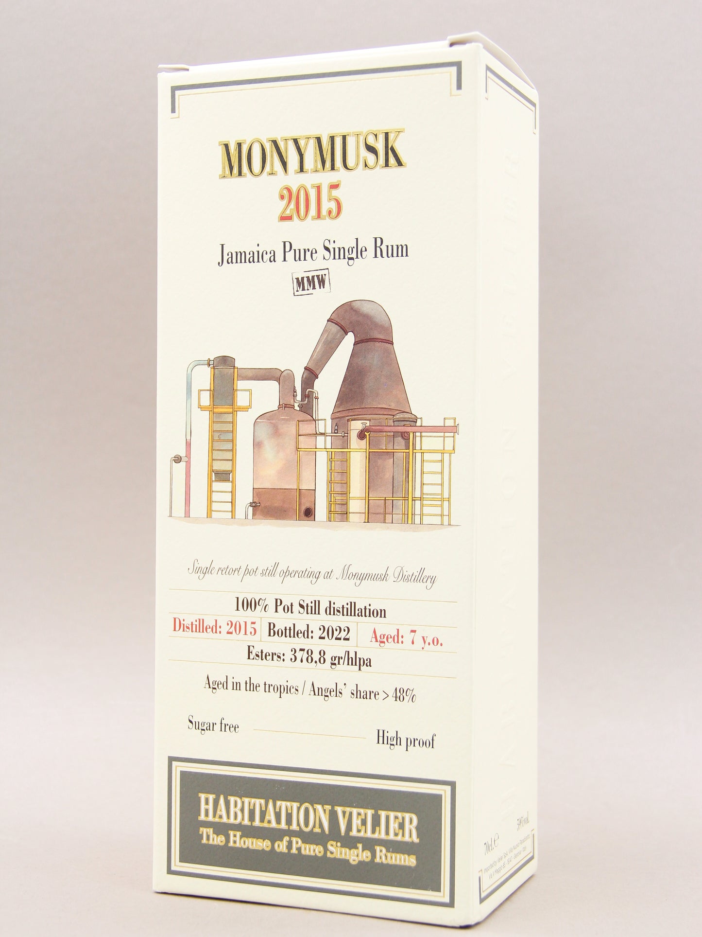 Habitation Velier, Monymusk 2015, MMW, Jamaica Pure Single Rum, Aged 7 years (59%, 70cl)