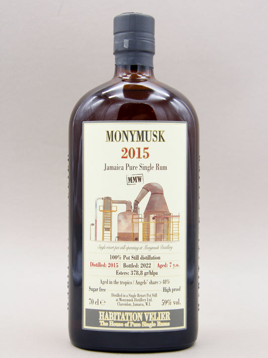 Habitation Velier, Monymusk 2015, MMW, Jamaica Pure Single Rum, Aged 7 years (59%, 70cl)
