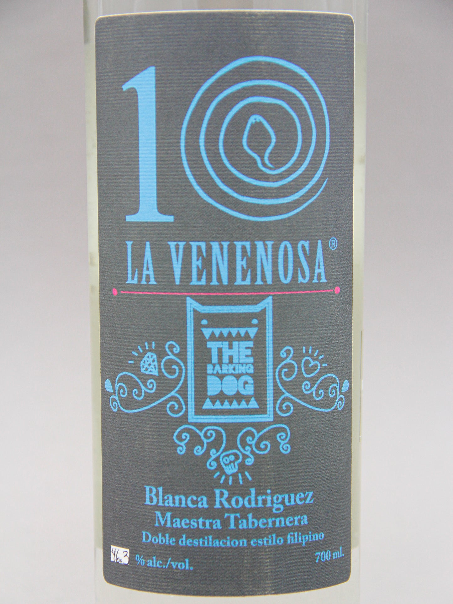 La Venenosa Raicilla, Costa de Jalisco, 10 Years Anniversary of The Barking Dog, Blanca Rodriguez, Lote 1 (46.3%, 70cl)