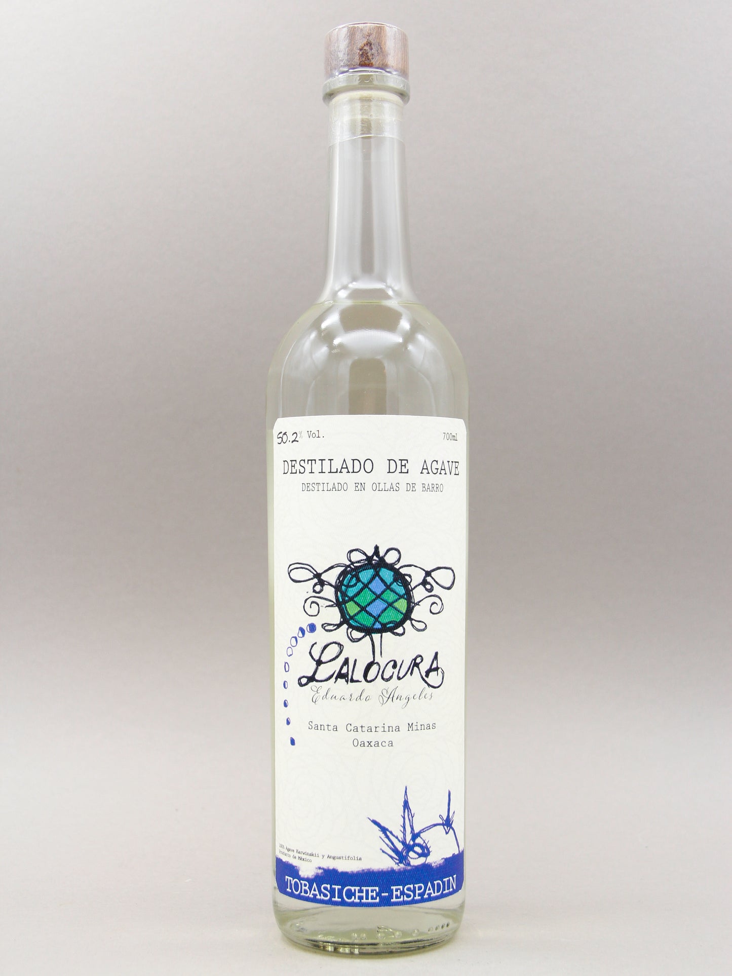 Lalocura, Destilado de agave, Mezcla, Tobasiche-Espadin 2024 (47.7%, 70cl)