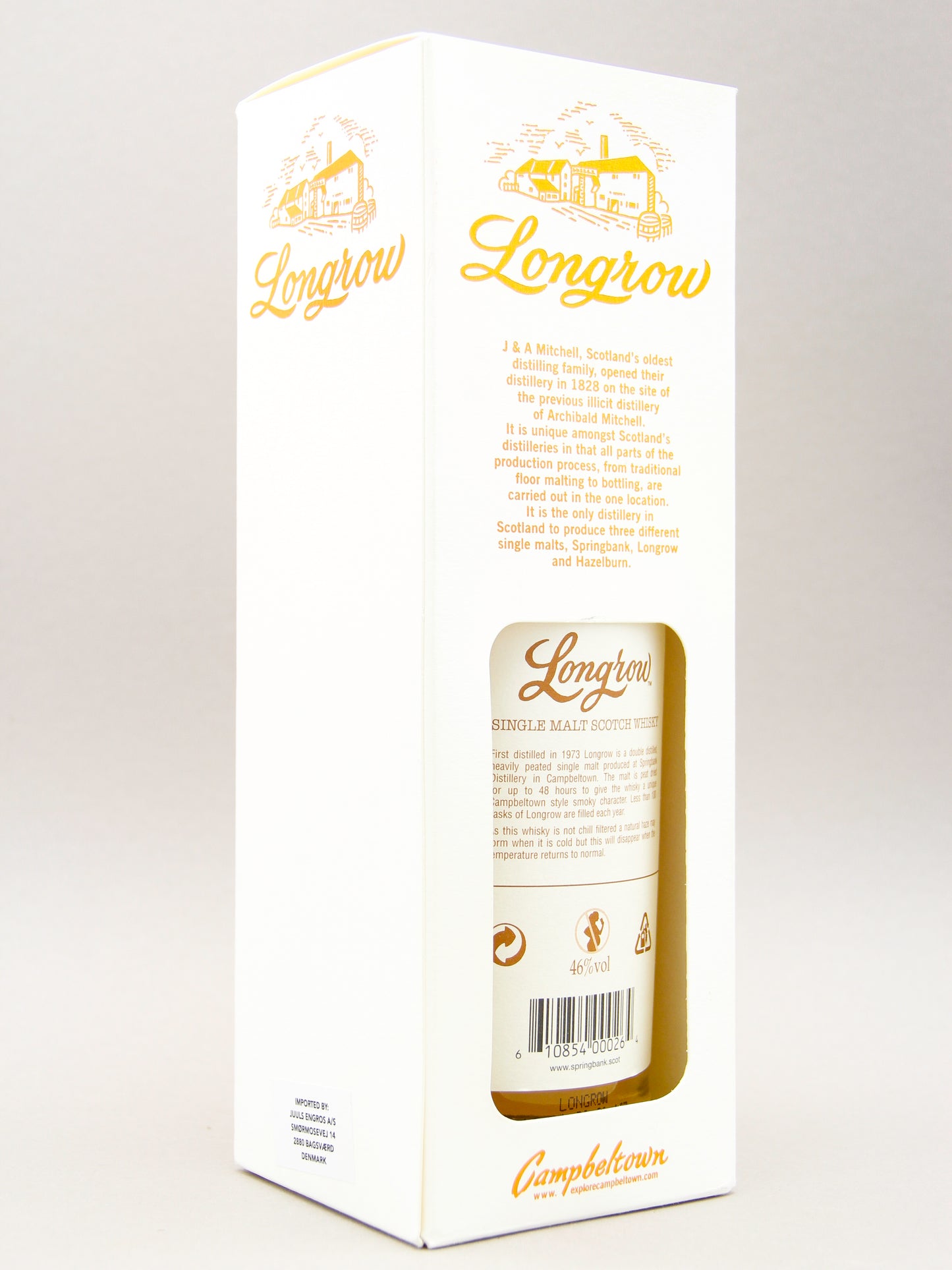 Longrow Peated, Campbeltown Single Malt Scotch Whisky (46%, 70cl)