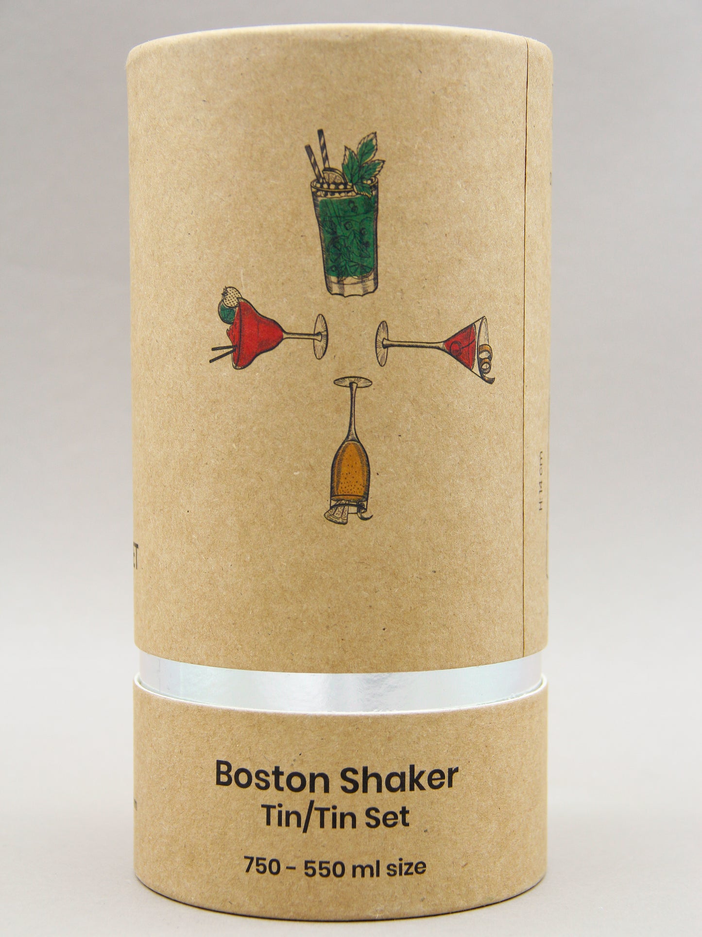 Nordicbar, Boston Shaker Tin Tin Set, Stainless Steel 55cl-75cl, With Gift Box