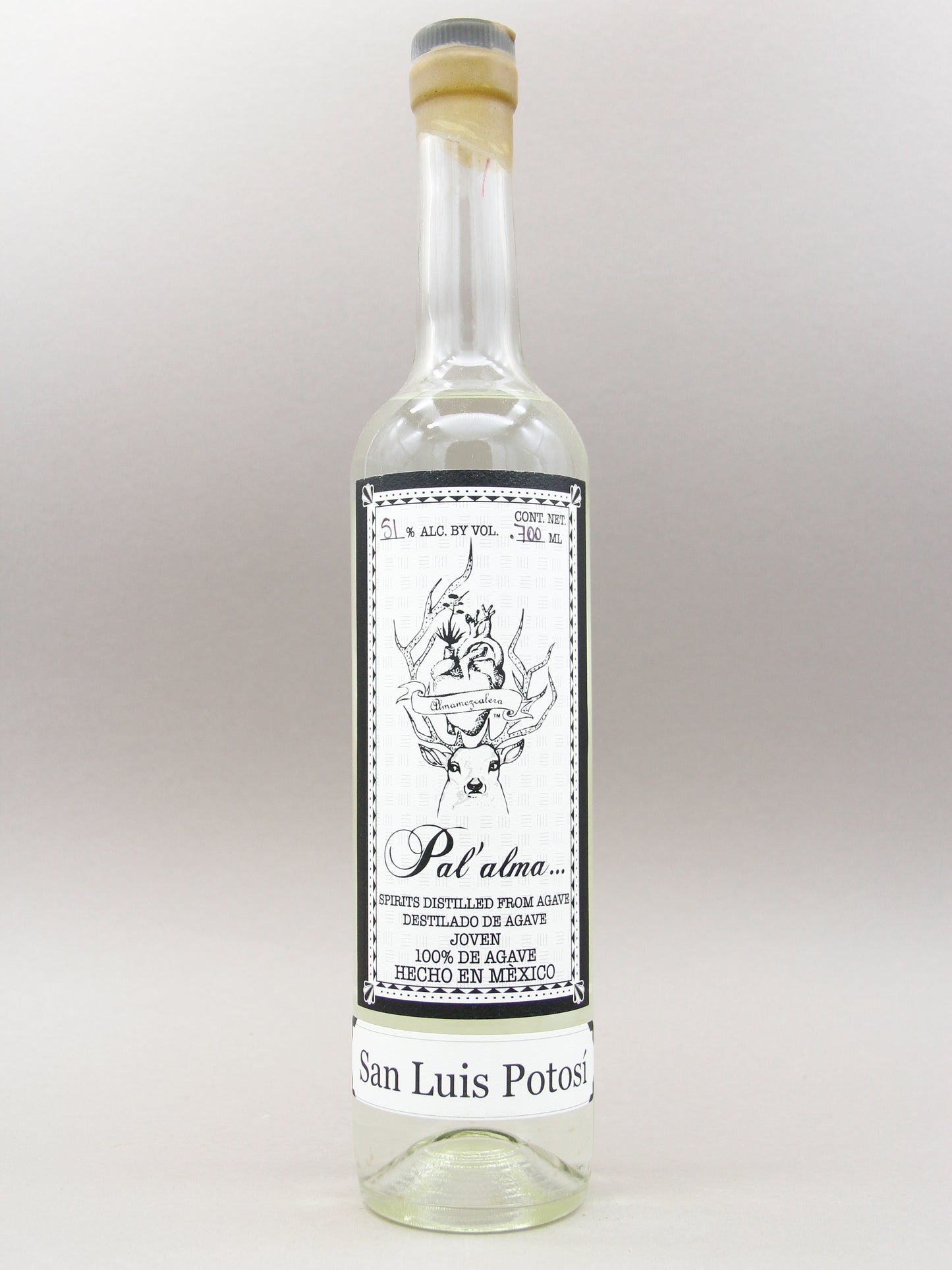 Pal' Alma, Destilado de Agave, 100% Verde, Salmiana, San Luis Potosi (51%, 70cl)