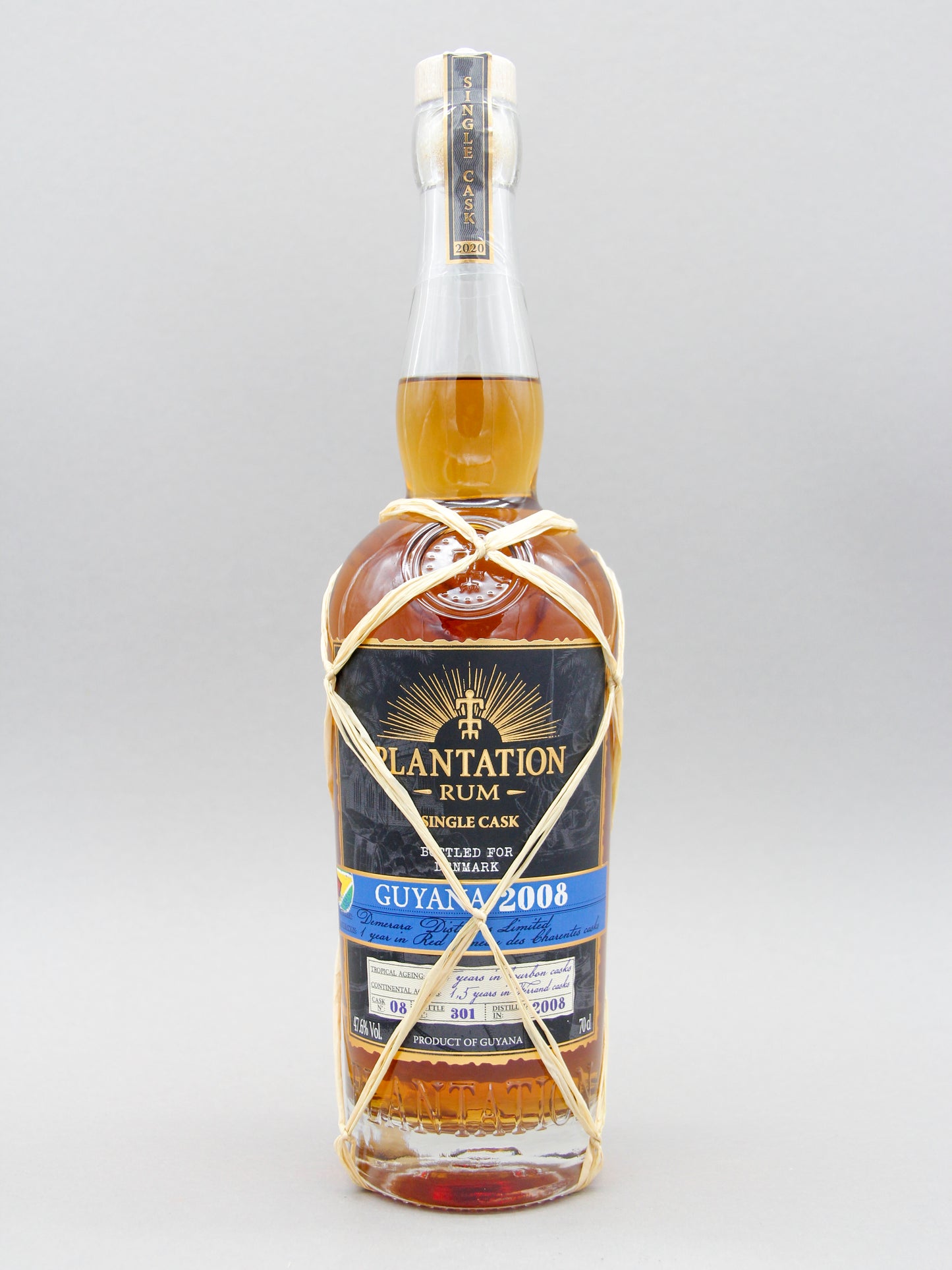 Plantation Rum, Single Cask Guyana 2008, Red Pineau (47,6%, 70cl)