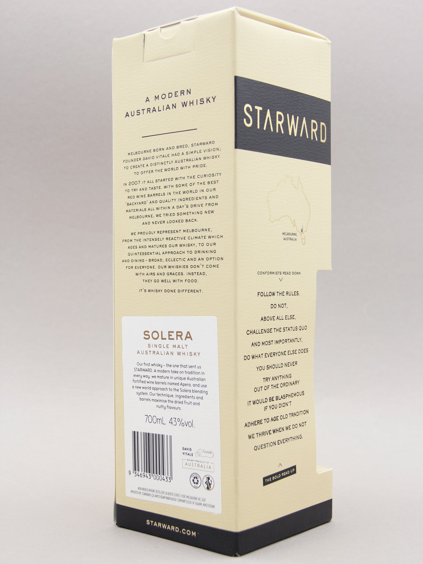 Starward, Solera, Australian Single Malt Whisky (43%, 70cl)