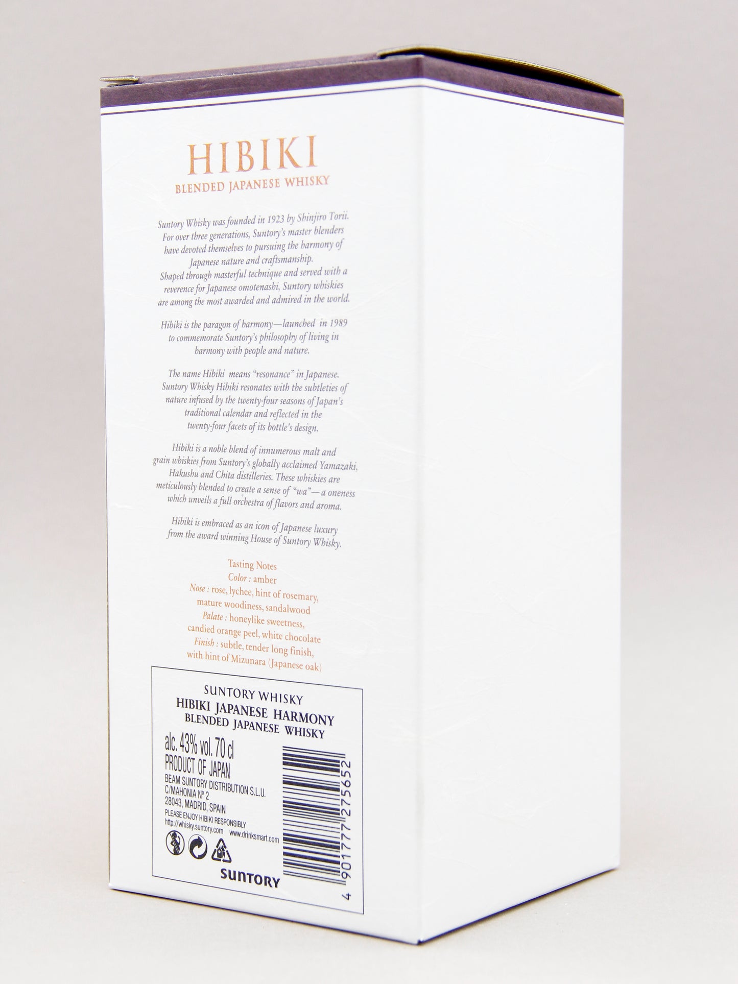 Suntory, Hibiki, Japanese Harmony, Blended Whisky, Japan (43%, 70cl)