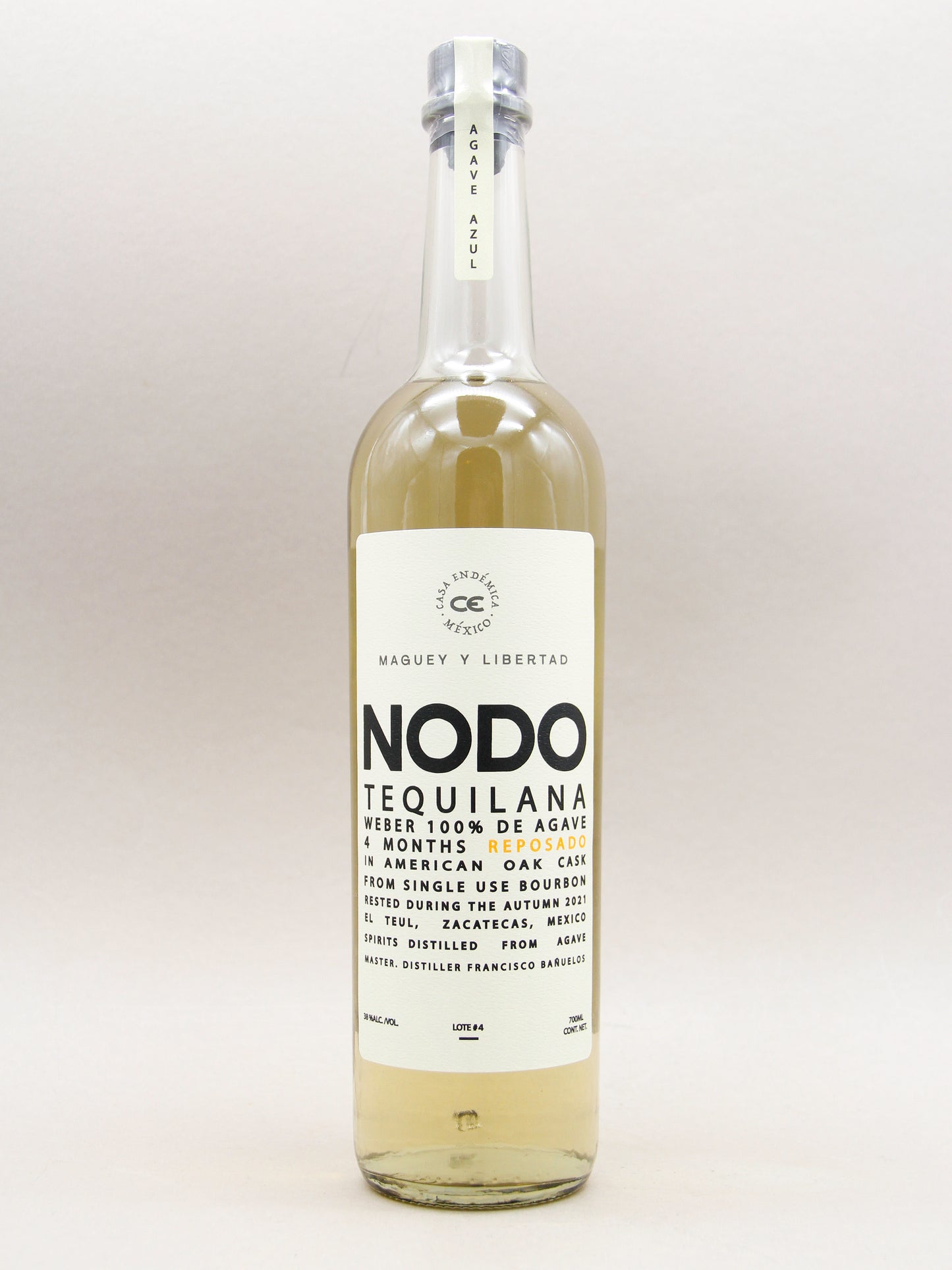 NODO Tequilana Reposado, 100% de Agave, Zacatecas (38%, 70cl)