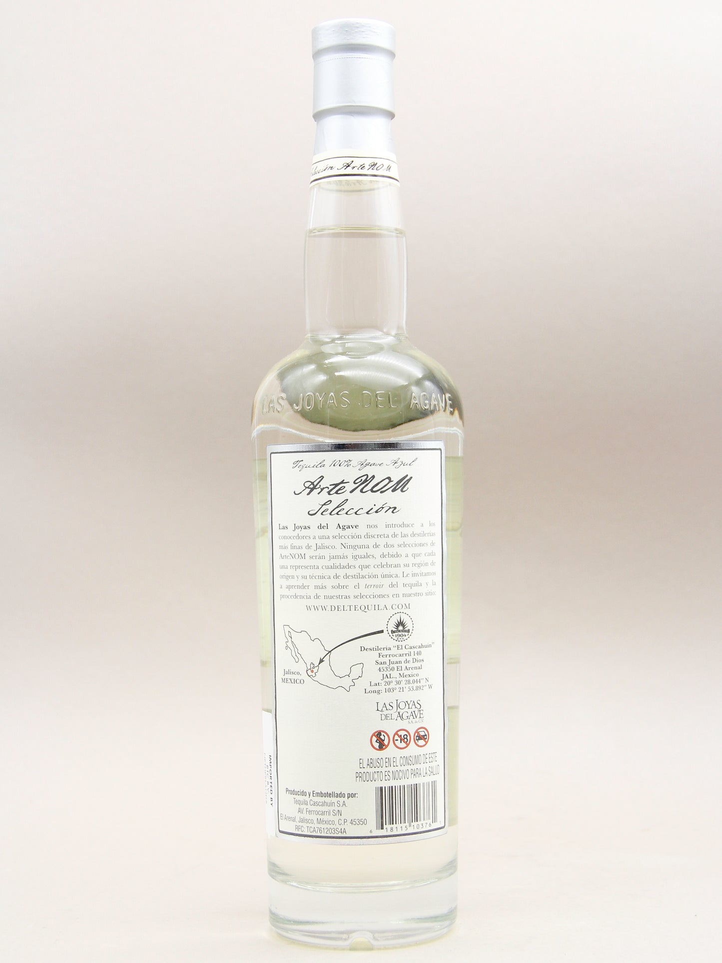 ArteNOM 1123 Tequila, Blanco Historico, 100% Agave (43%, 70cl)
