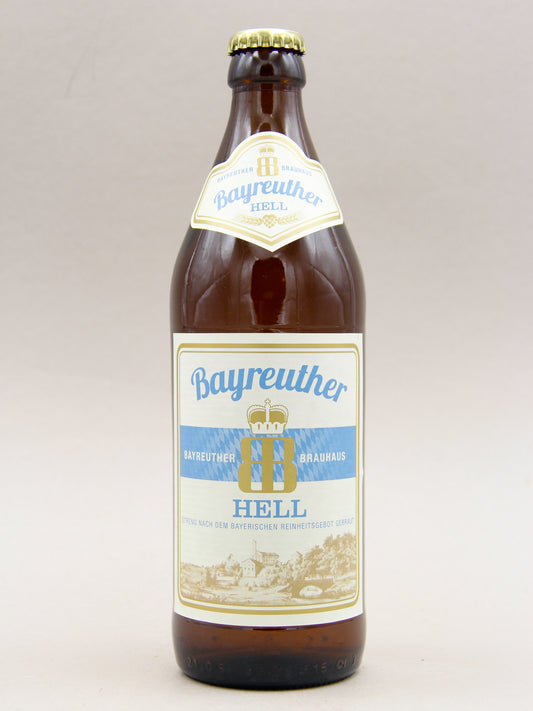 Bayreuther Brauhaus, Bayreuther Hell, Helles Lager (4.9%, 50cl)