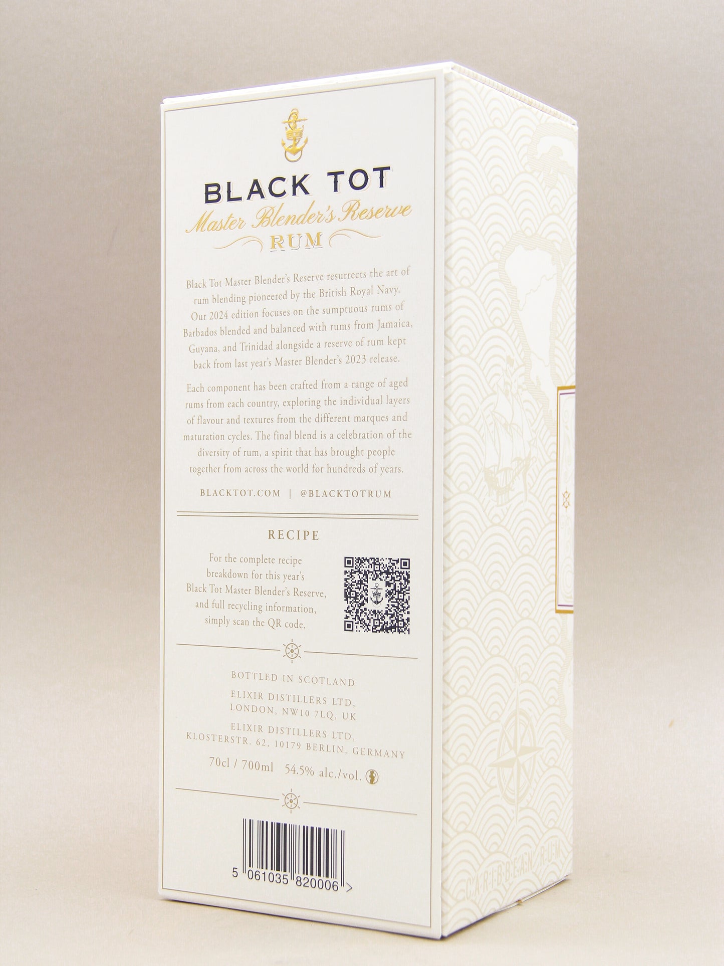 Black Tot, Master Blender's Reserve Rum, Ltd Edition 2024, Barbados, Guyana, Jamaica, Trinidad (54.5%, 70cl)