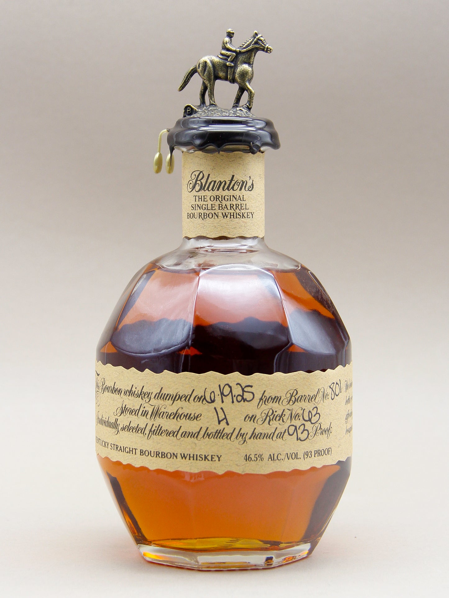 Blanton's, Original Single Barrel, Kentucky Straight Bourbon Whiskey (46.5%, 70cl)