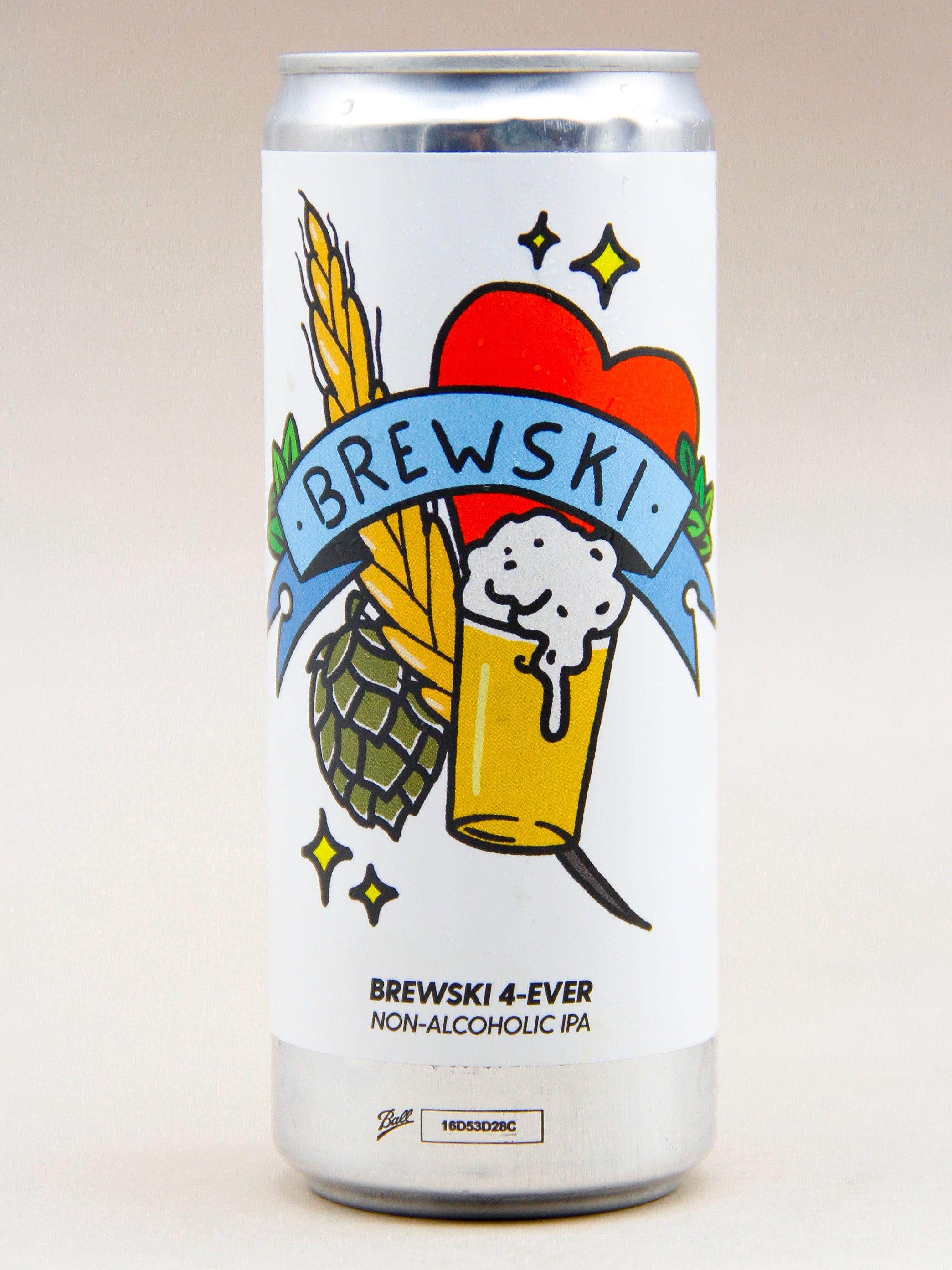 Brewski: Brewski 4-ever, Non-Alc IPA (0.5%, 33cl CAN) – Shoppen Nørrebro