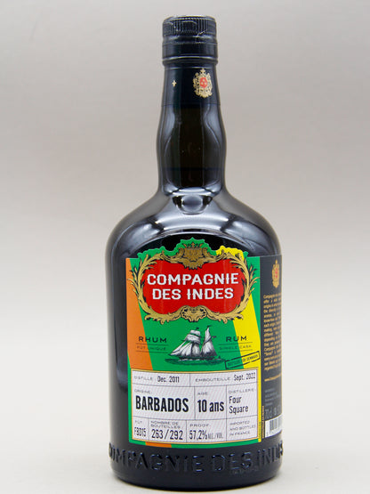 Compagnie Des Indes Foursquare FBD15 Rum, 10 years, Barbados, Bottled for DK (57.2%, 70cl)